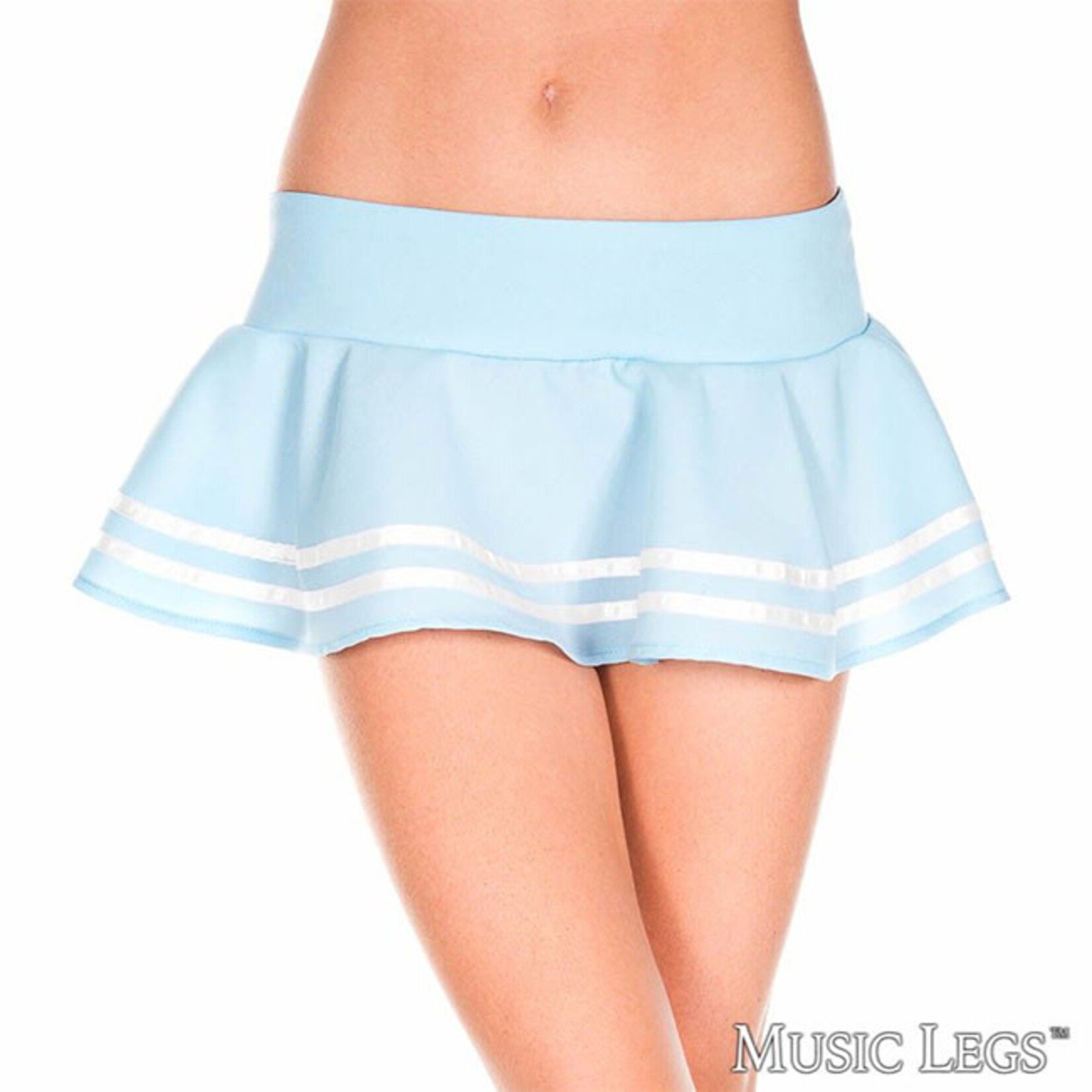 Music Legs Music Legs Double Striped Wavy Skirt OS