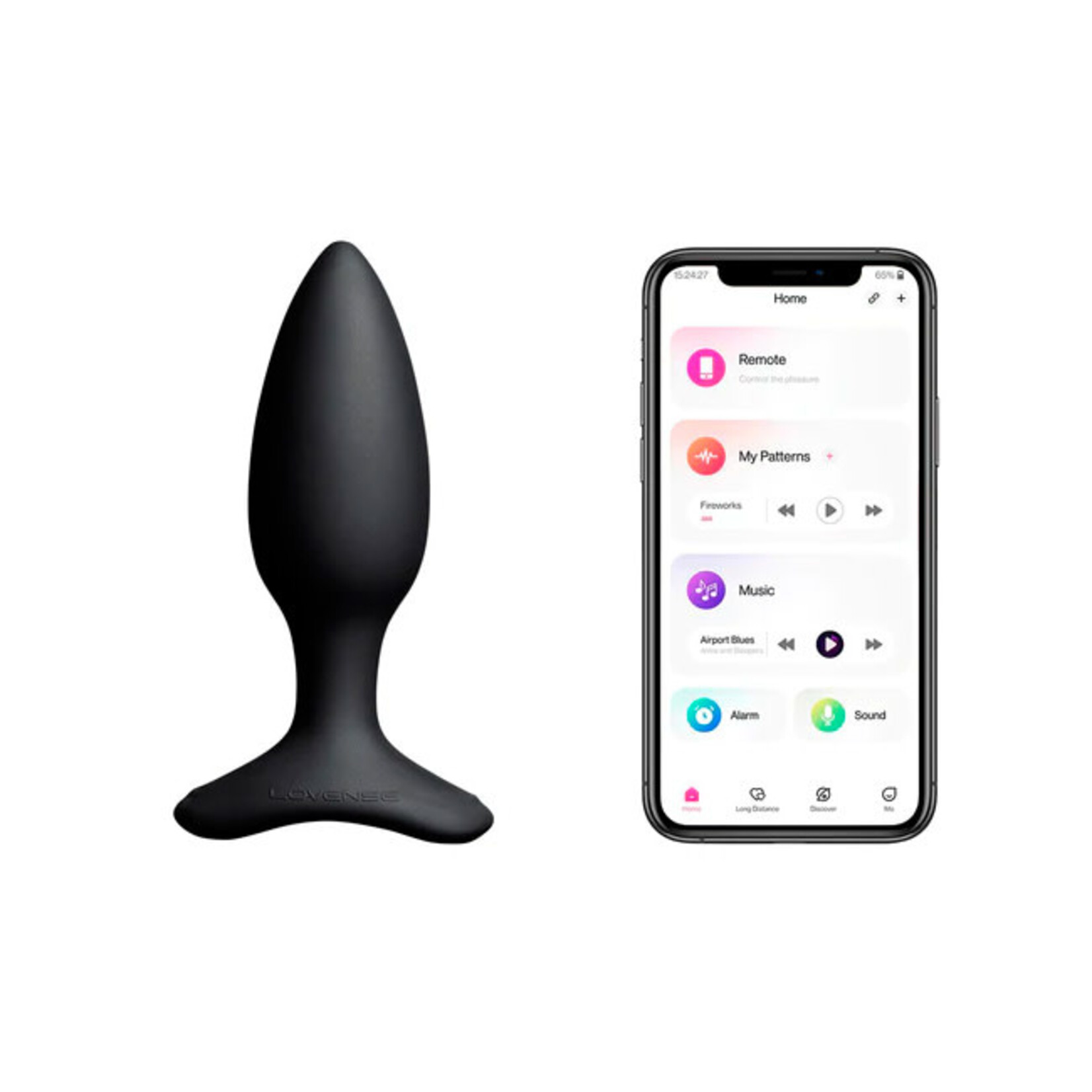 Lovense Lovense Hush 2 Bluetooth® Remote-Controlled Butt Plug S 1.5"