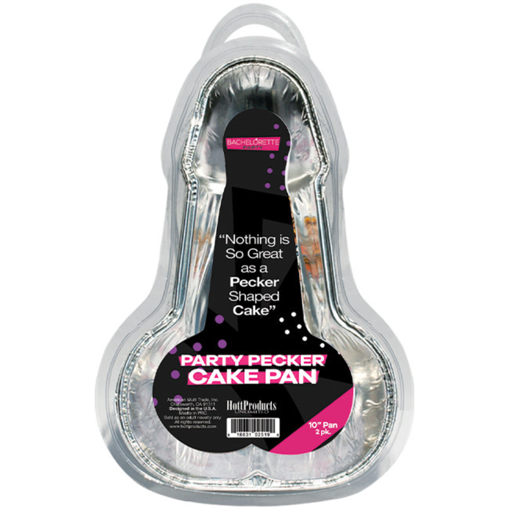 Hott Products Bachelorette Party Pecker Cake Pan - 2 Pack
