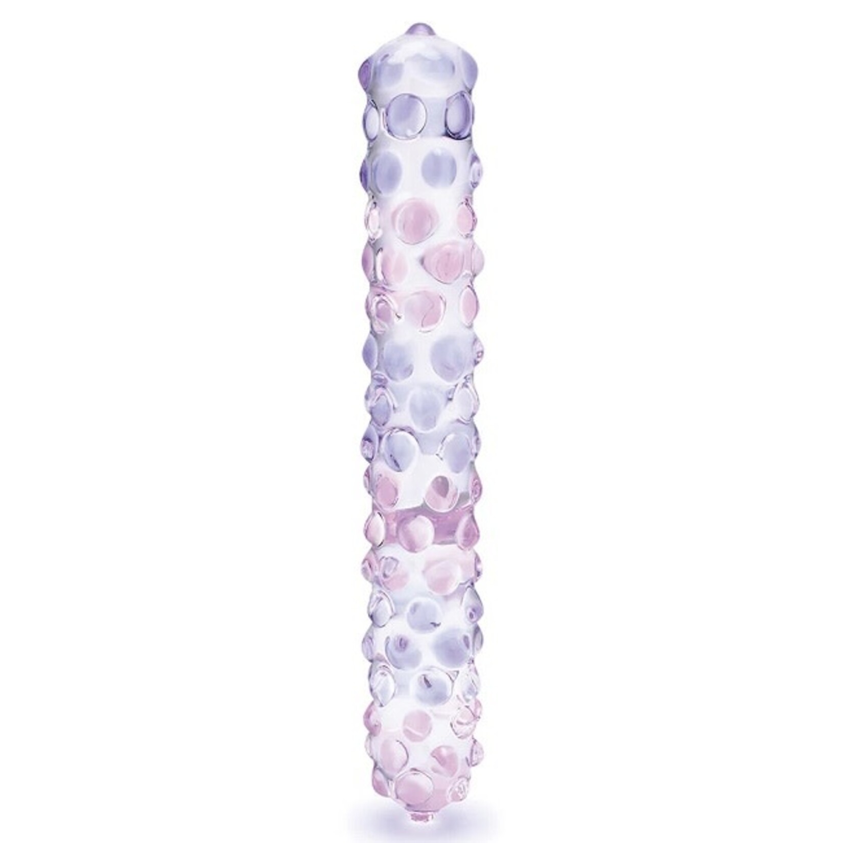 Gläs Gläs 9" Purple Rose Nubby Glass Dildo