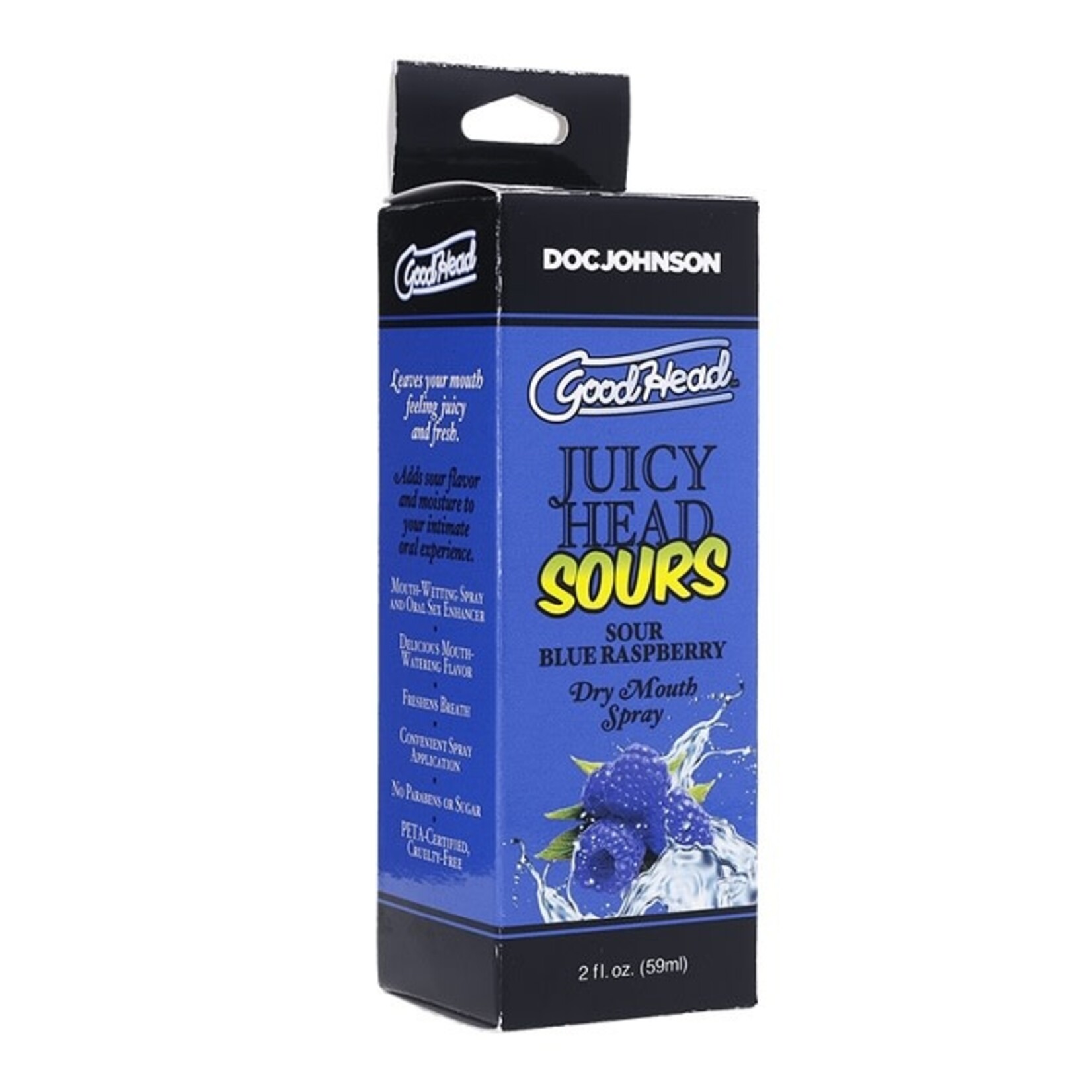 Doc Johnson GoodHead Juicy Head Sours Dry Mouth Spray 2oz