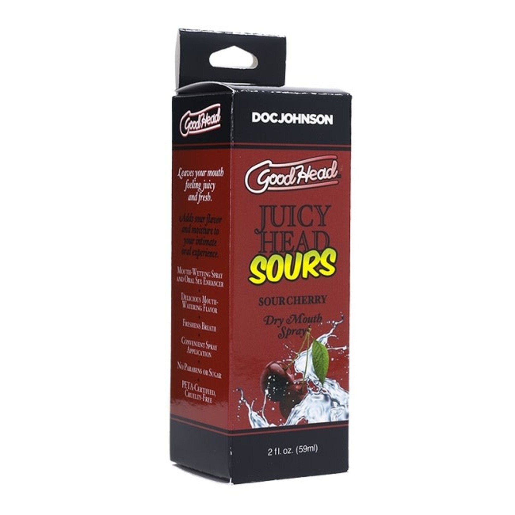 Doc Johnson GoodHead Juicy Head Sours Dry Mouth Spray 2oz