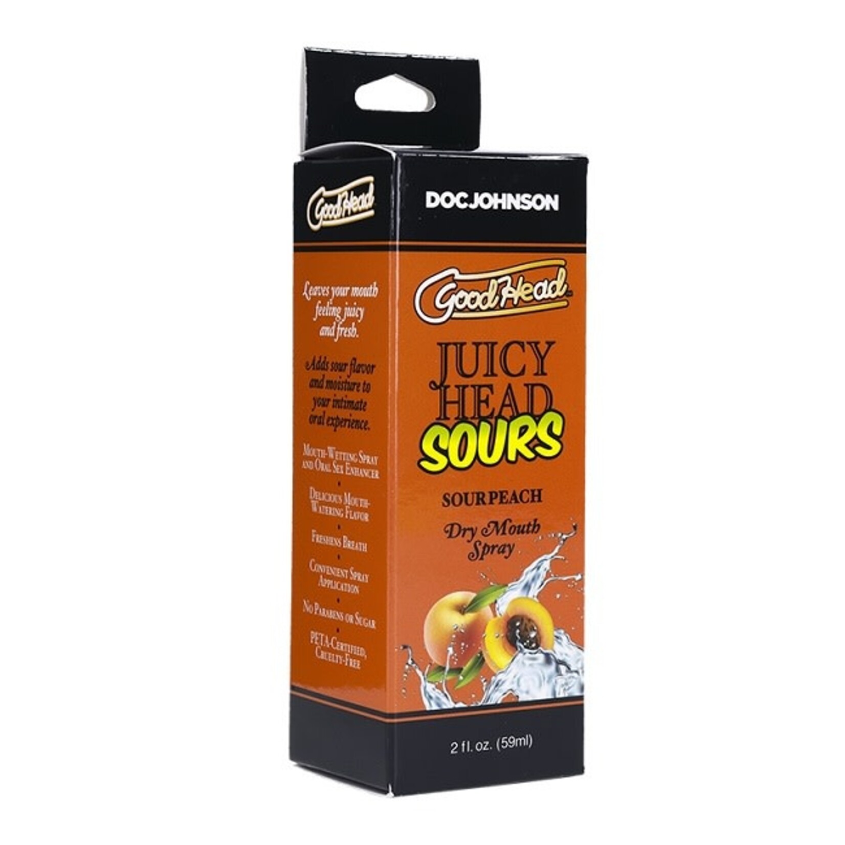 Doc Johnson GoodHead Juicy Head Sours Dry Mouth Spray 2oz