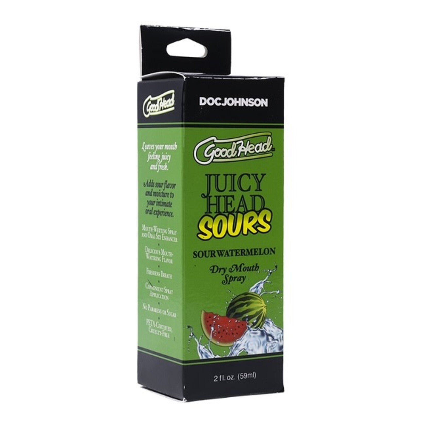 Doc Johnson GoodHead Juicy Head Sours Dry Mouth Spray 2oz