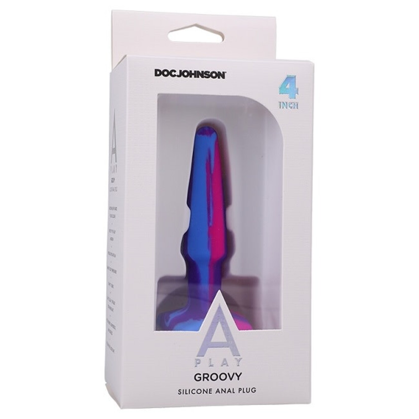 Doc Johnson A-Play Groovy Silicone Anal Plug 4"