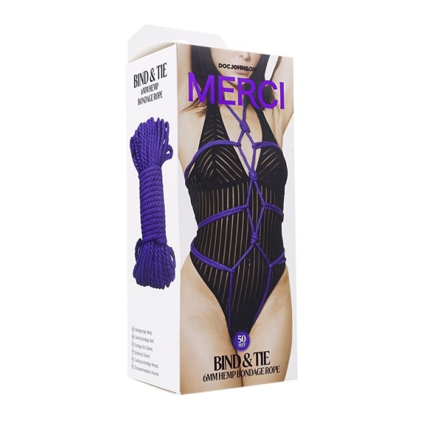 Doc Johnson Merci Bind & Tie 6mm Hemp Bondage Rope 50ft