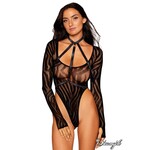 Dreamgirl Long Sleeve Harness Teddy 2-Piece Set OS