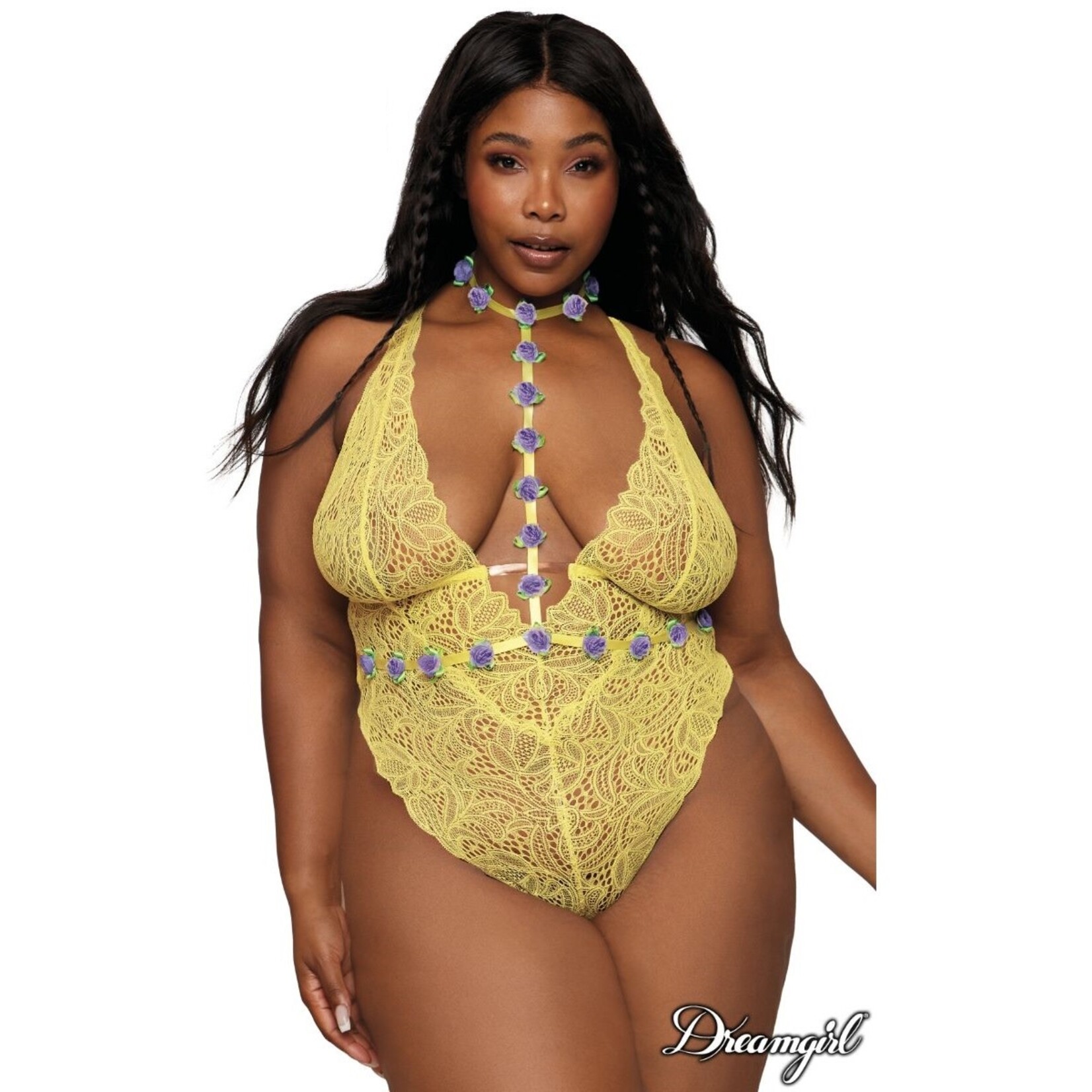 Dreamgirl Dreamgirl Citrus Rose Harness Teddy OSX