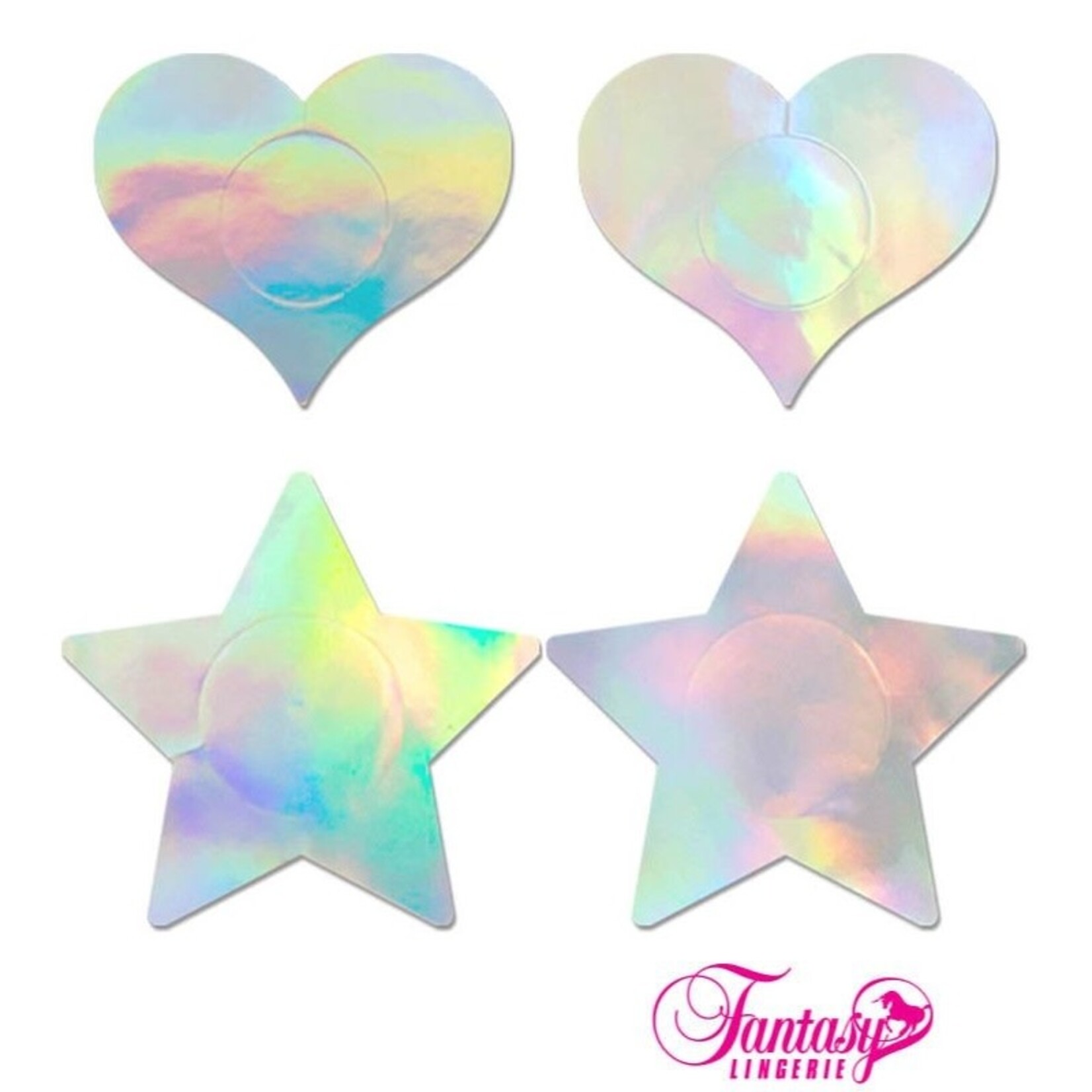 Fantasy Lingerie Holographic Fashion Pasties Set