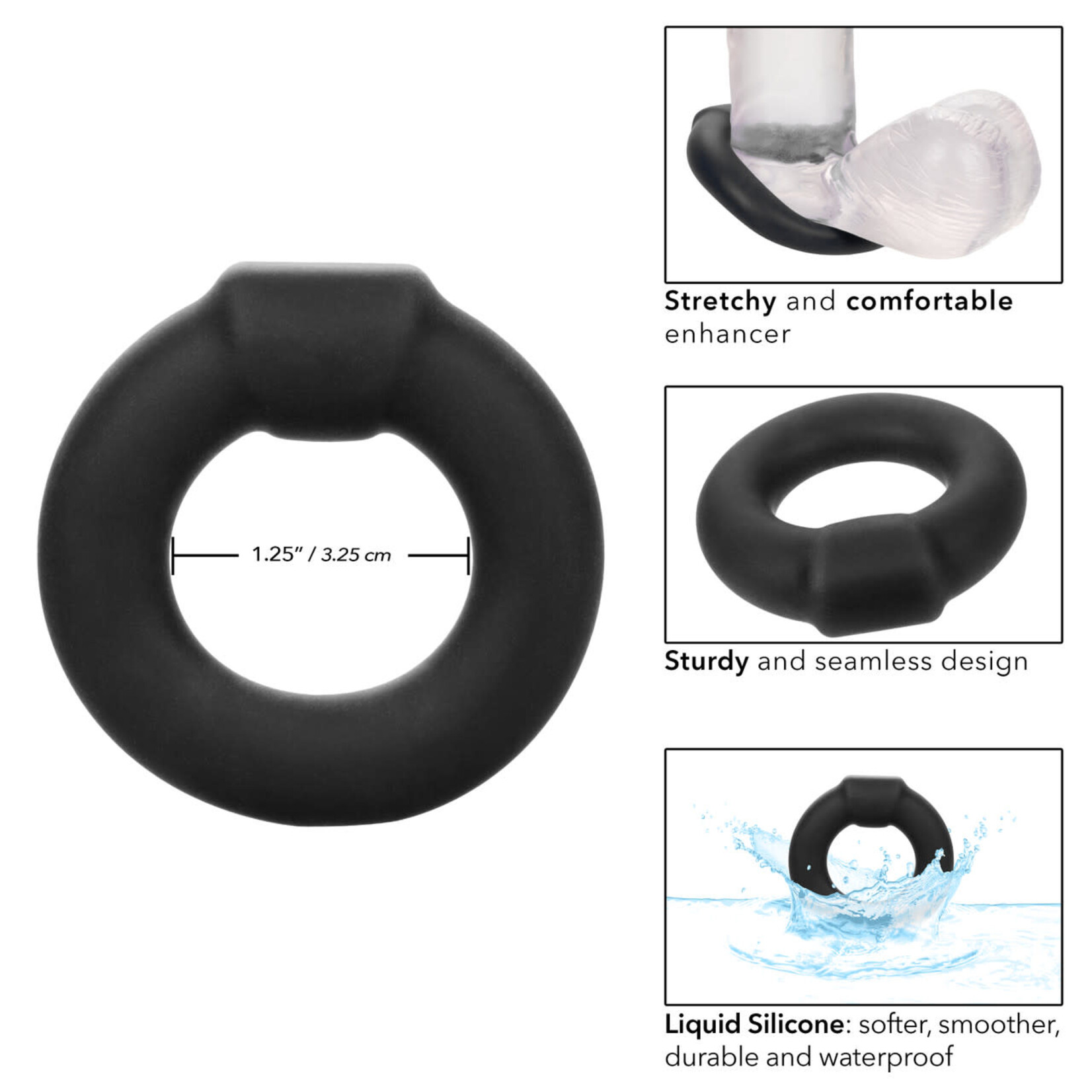 CalExotics Alpha Liquid Silicone Optimum Ring