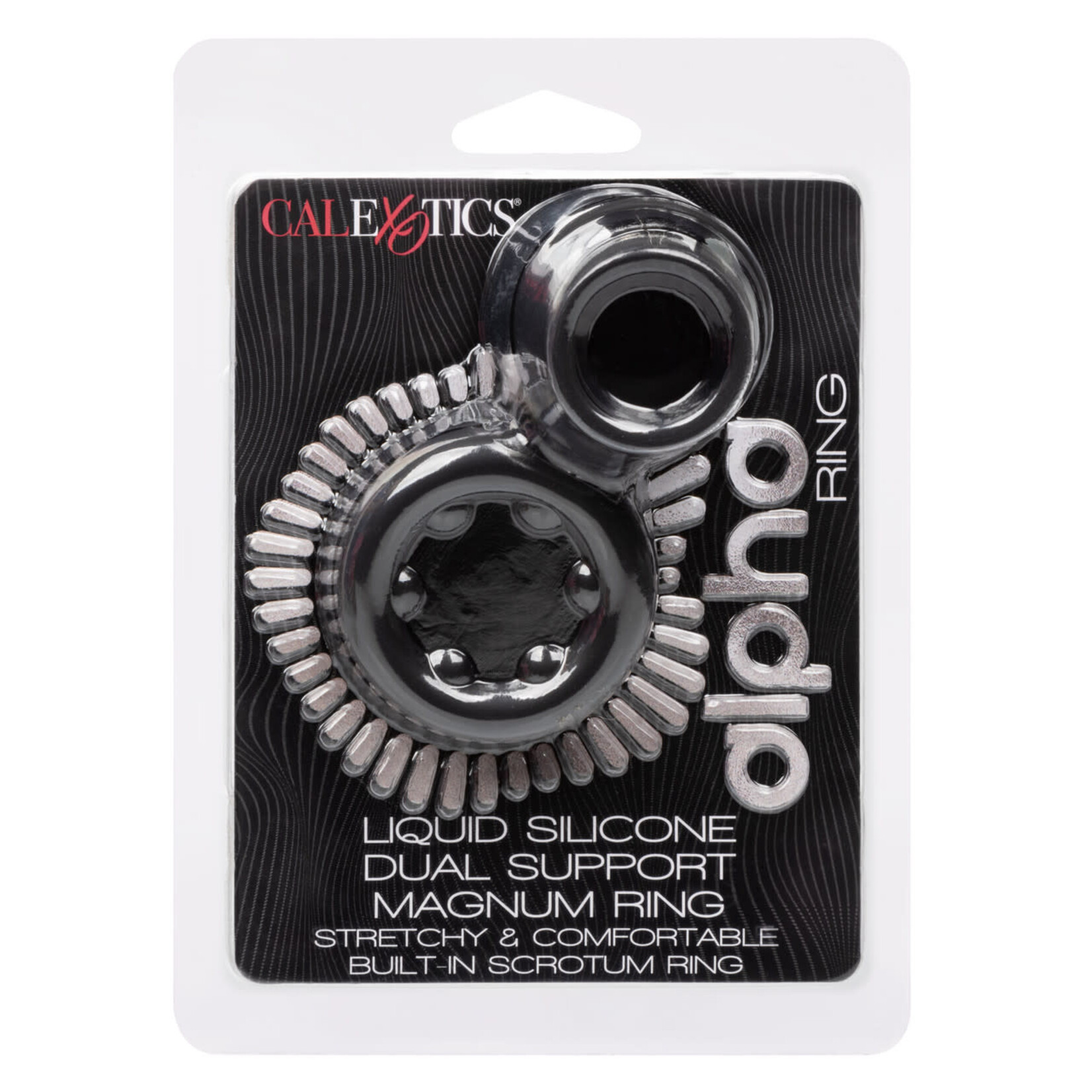 CalExotics Alpha Liquid Silicone Dual Magnum Ring