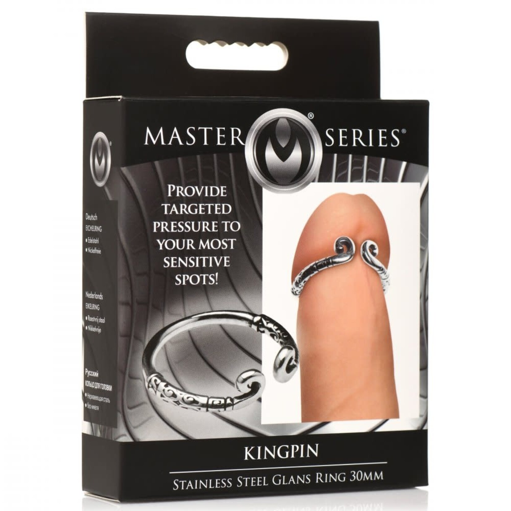 Master Series Master Series Kingpin Stainless Steel Glans Ring - 30MM