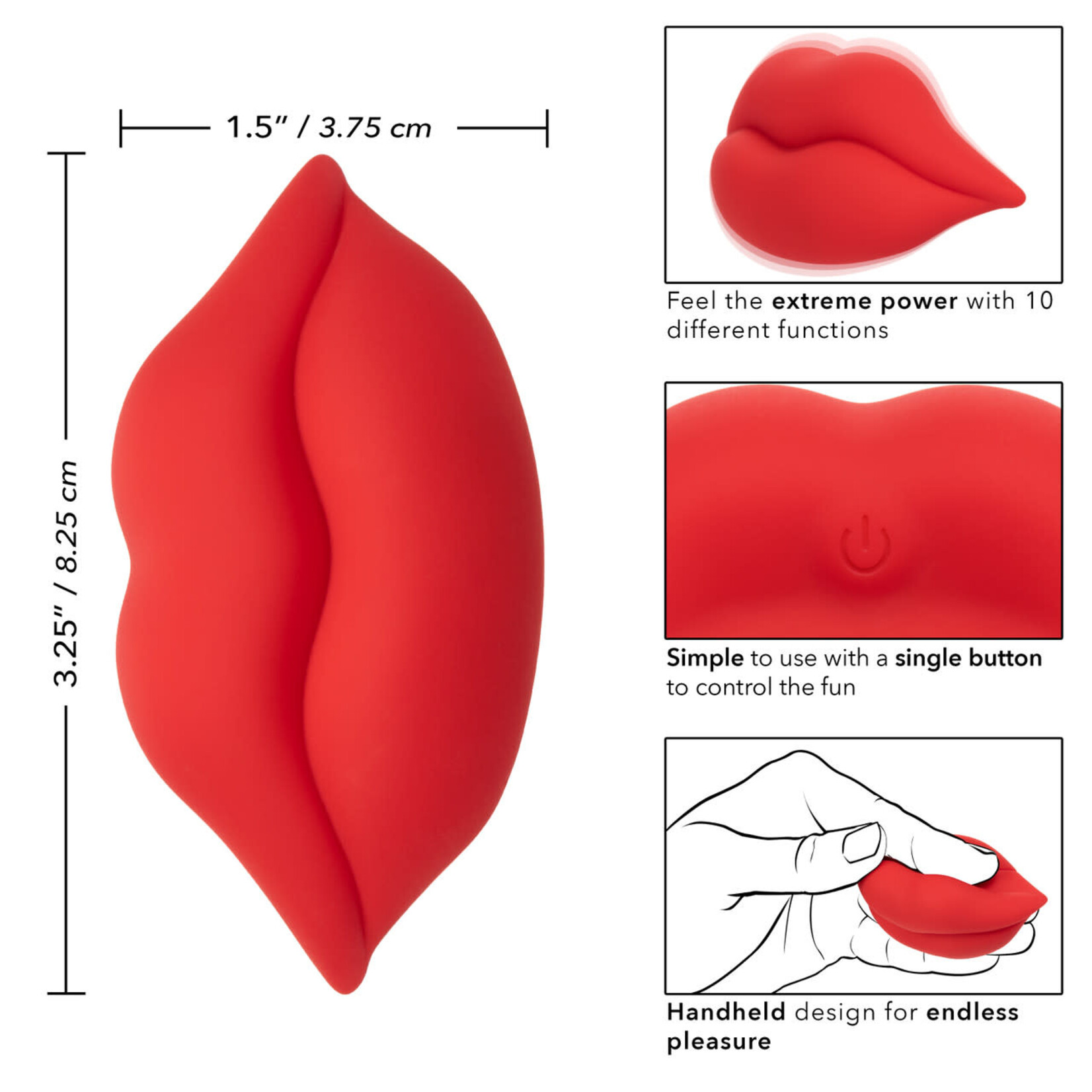 CalExotics Naughty Bits MUAH Mini Vibrator