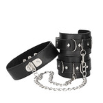 Shots America Ouch! Black & White Collar with Wrist Cuffs