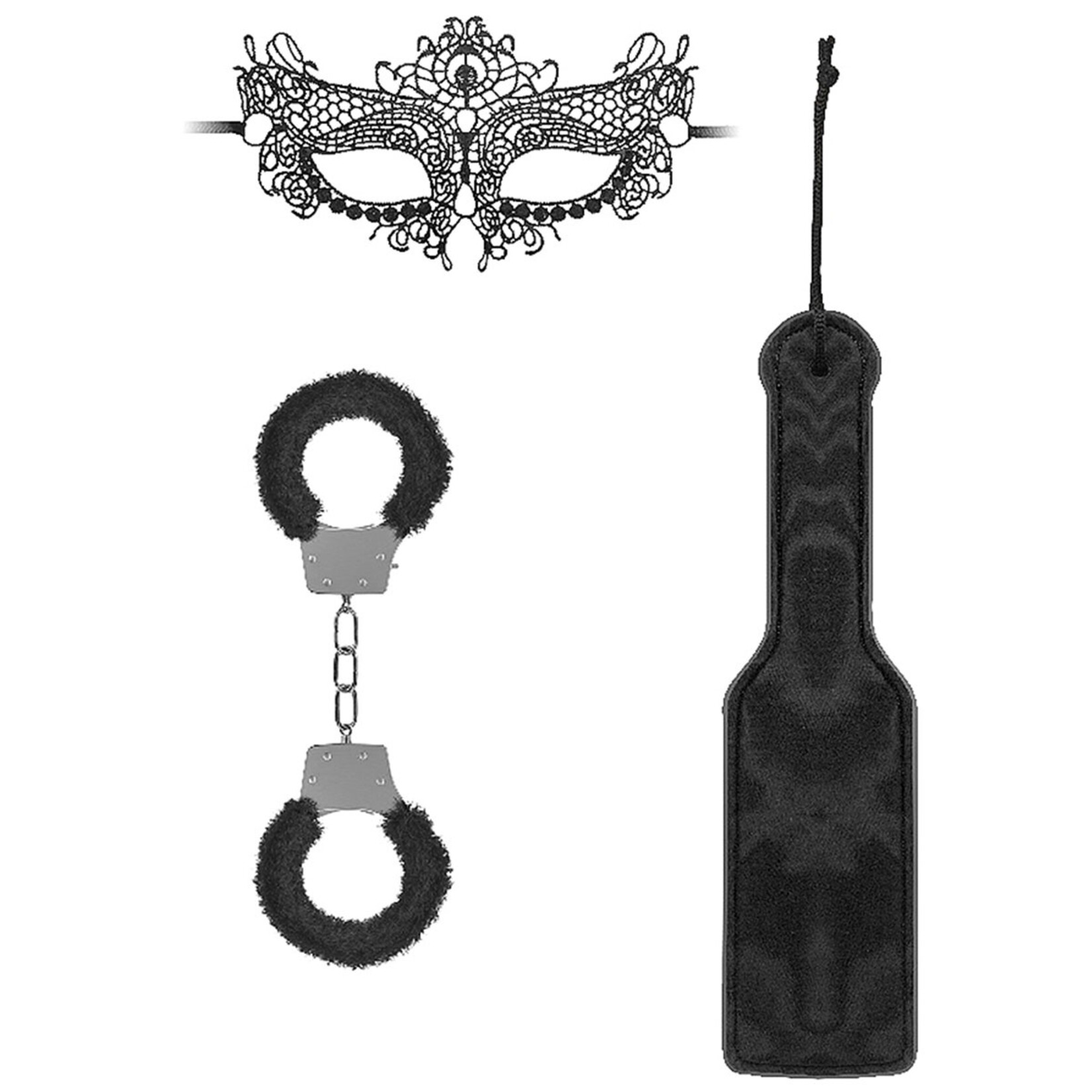 Shots America Ouch! Black & White Introductory Bondage Kit #3