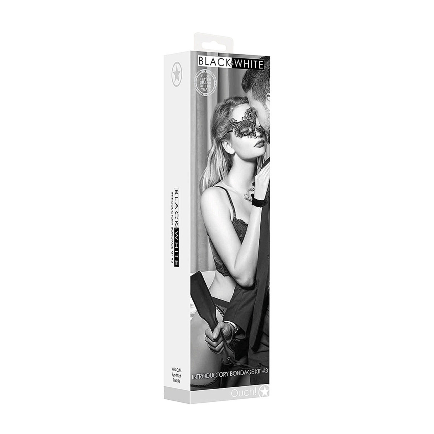 Shots America Ouch! Black & White Introductory Bondage Kit #3