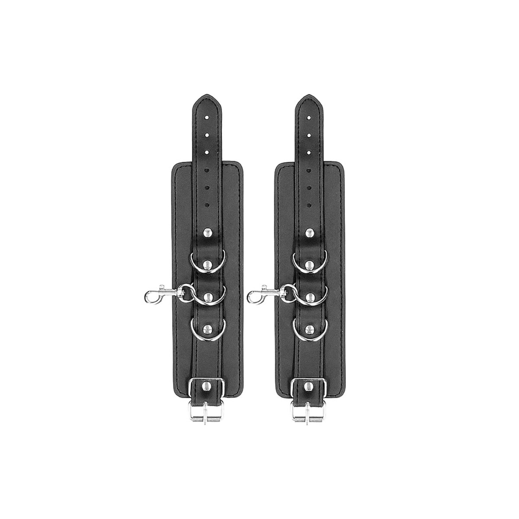 Shots America Ouch! Black & White Bonded Leather Hogtie