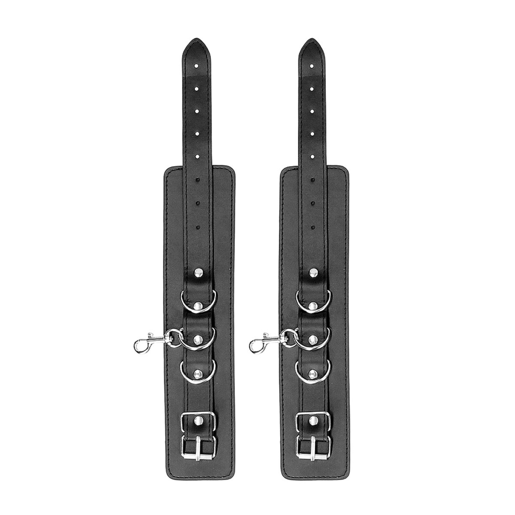 Shots America Ouch! Black & White Bonded Leather Hogtie