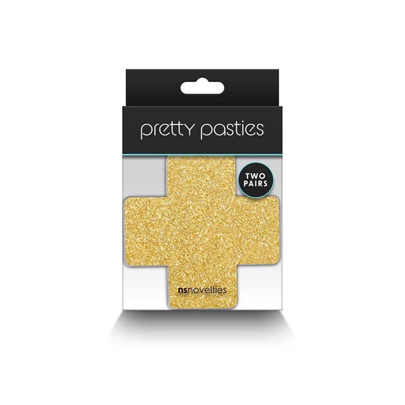 NS Novelties Pretty Pasties - Glitter Cross - 2 Pair