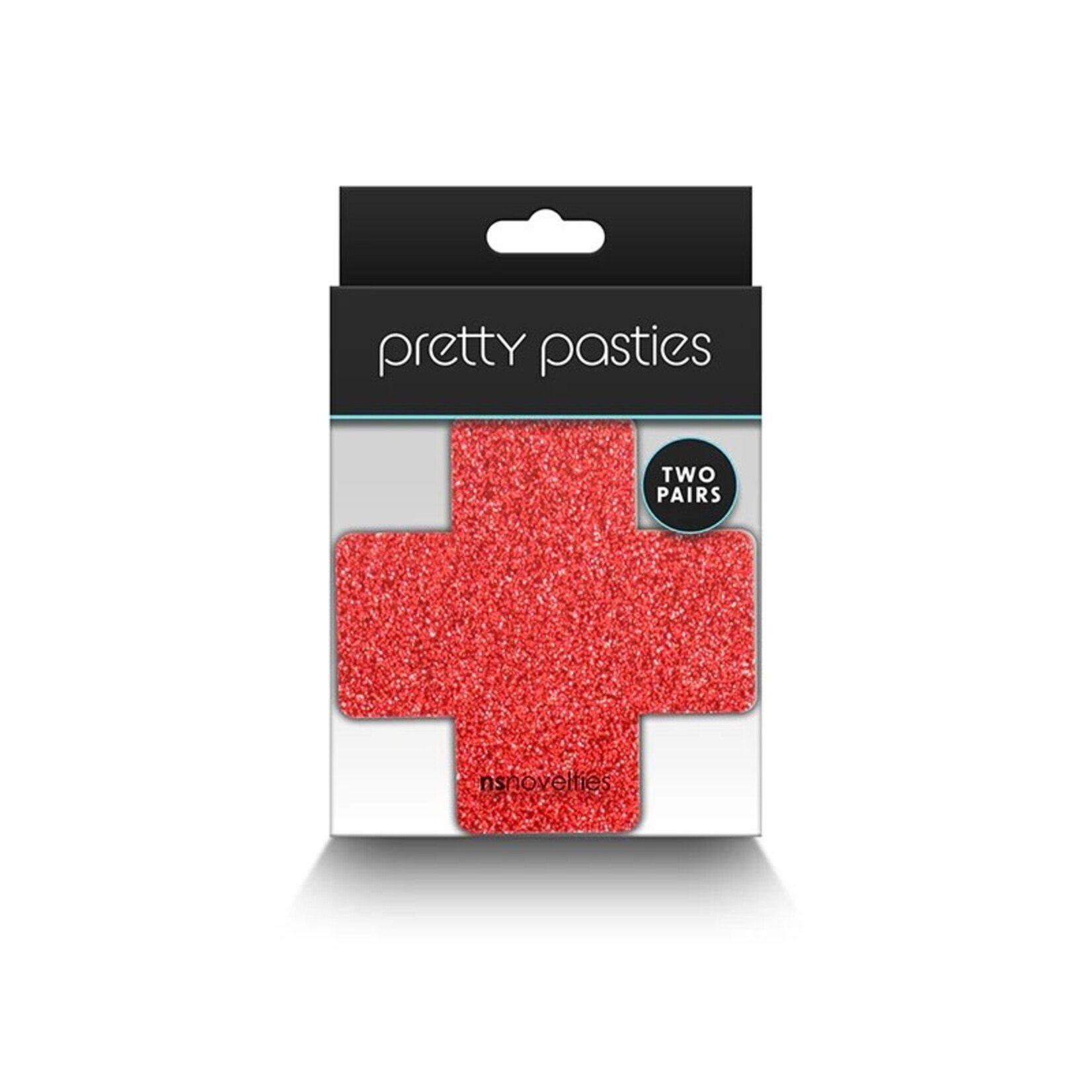 NS Novelties Pretty Pasties - Glitter Cross - 2 Pair