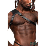 Zodiac PU Leather Chest Harness OS
