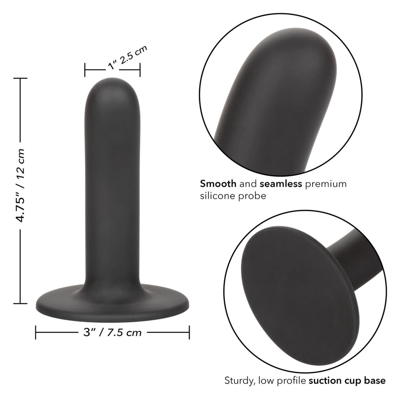 CalExotics Boundless 4.75"/12 cm Smooth Dildo