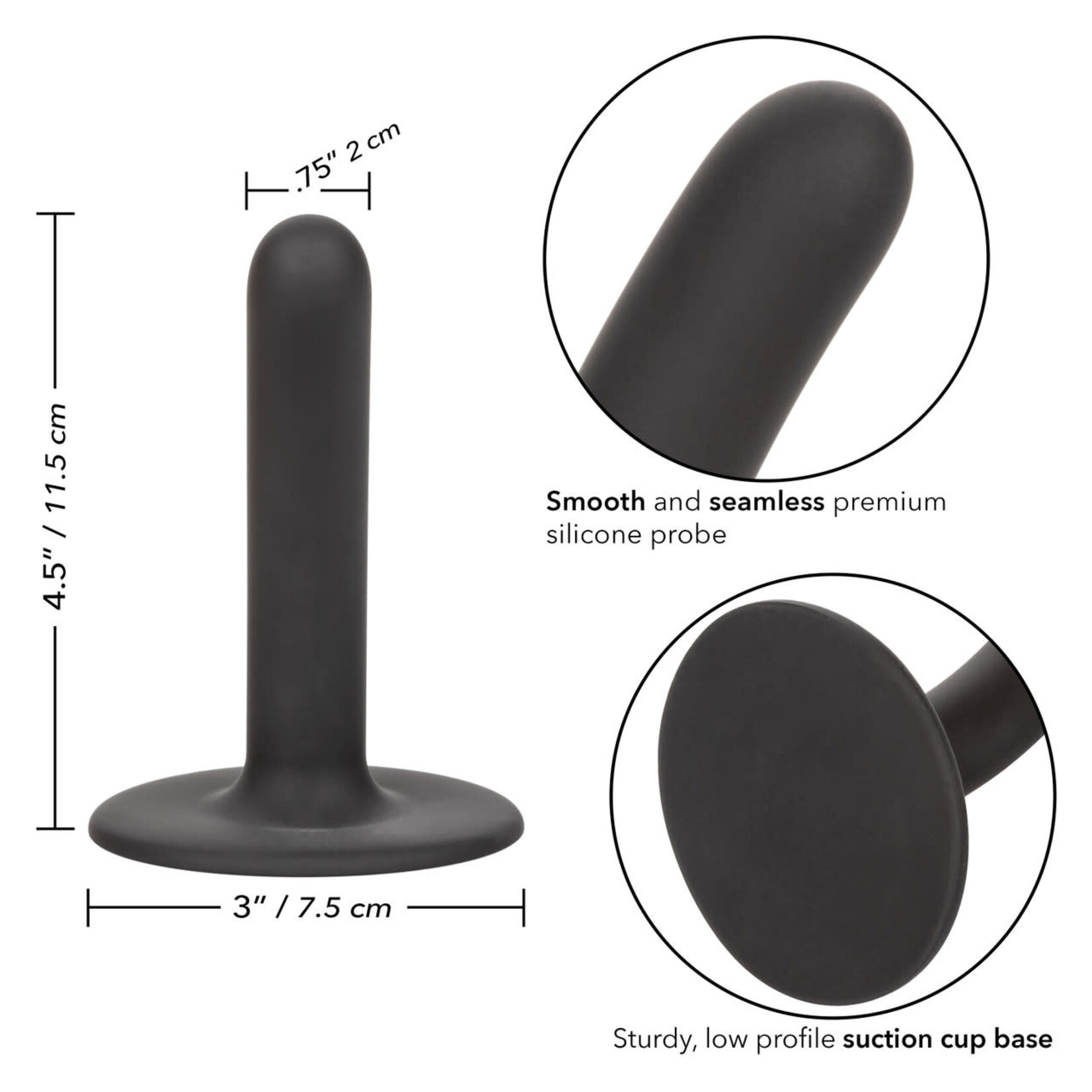 CalExotics Boundless 4.5"/11.5 cm Slim Dildo