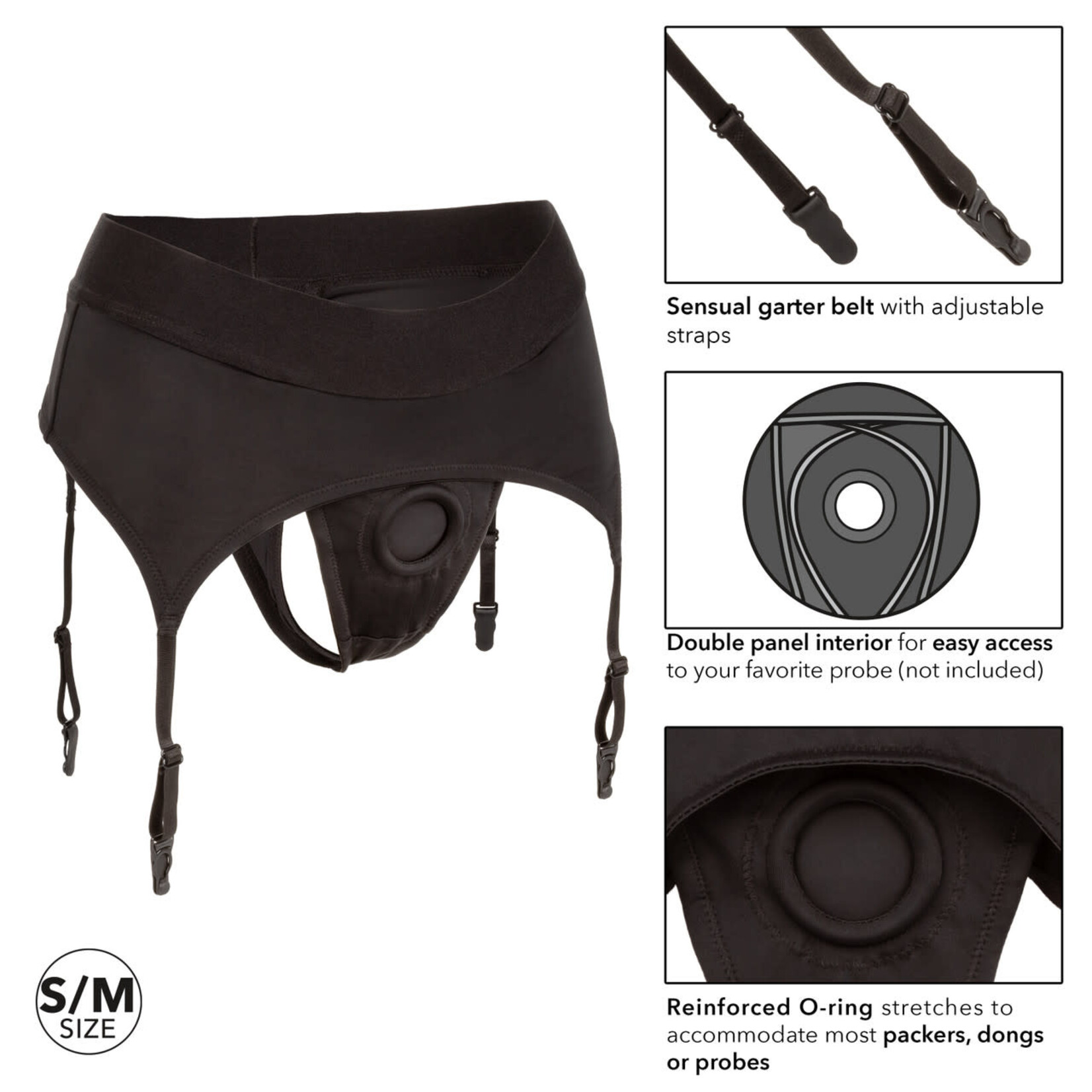 CalExotics Boundless Thong with Garter