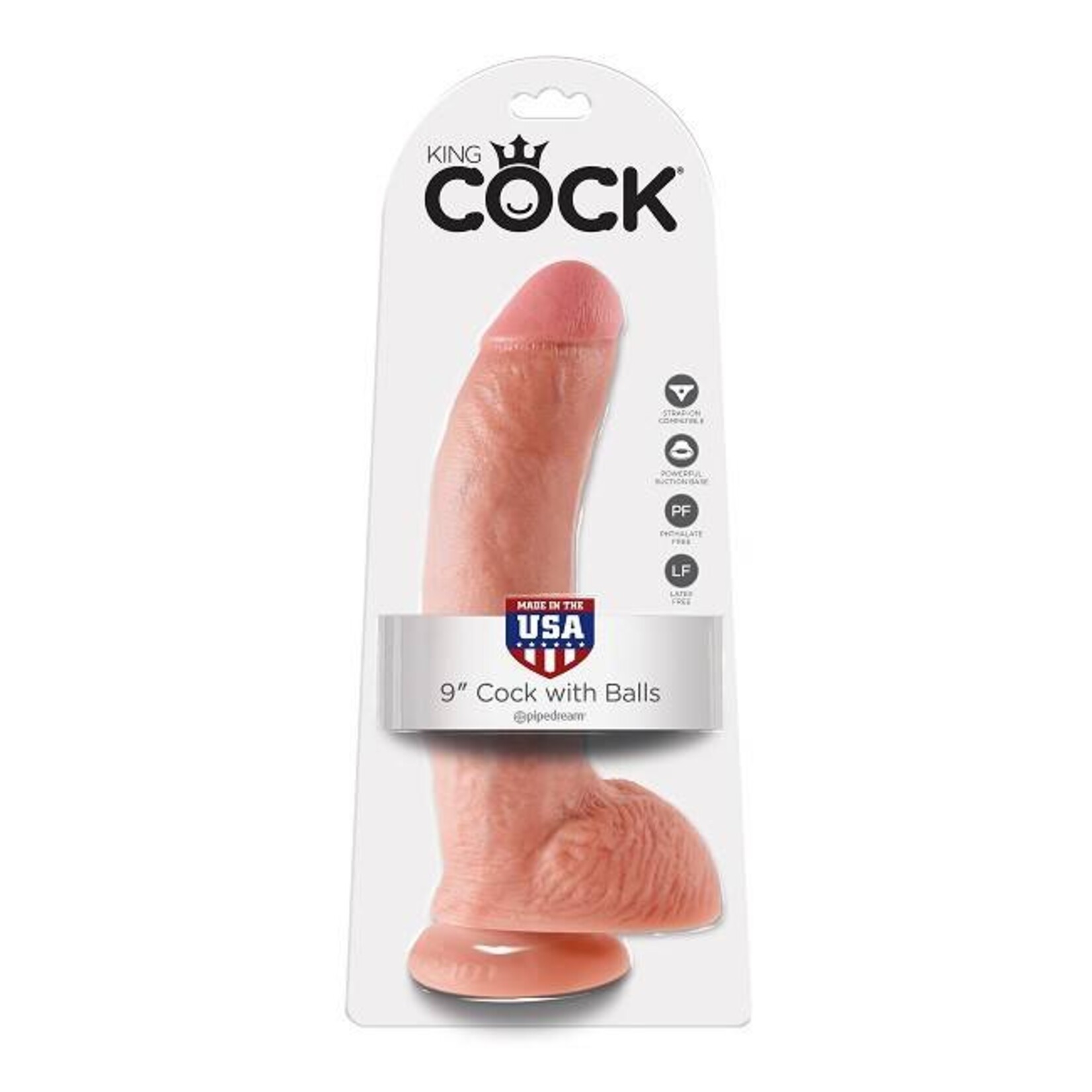 King Cock King Cock 9" Cock with Balls
