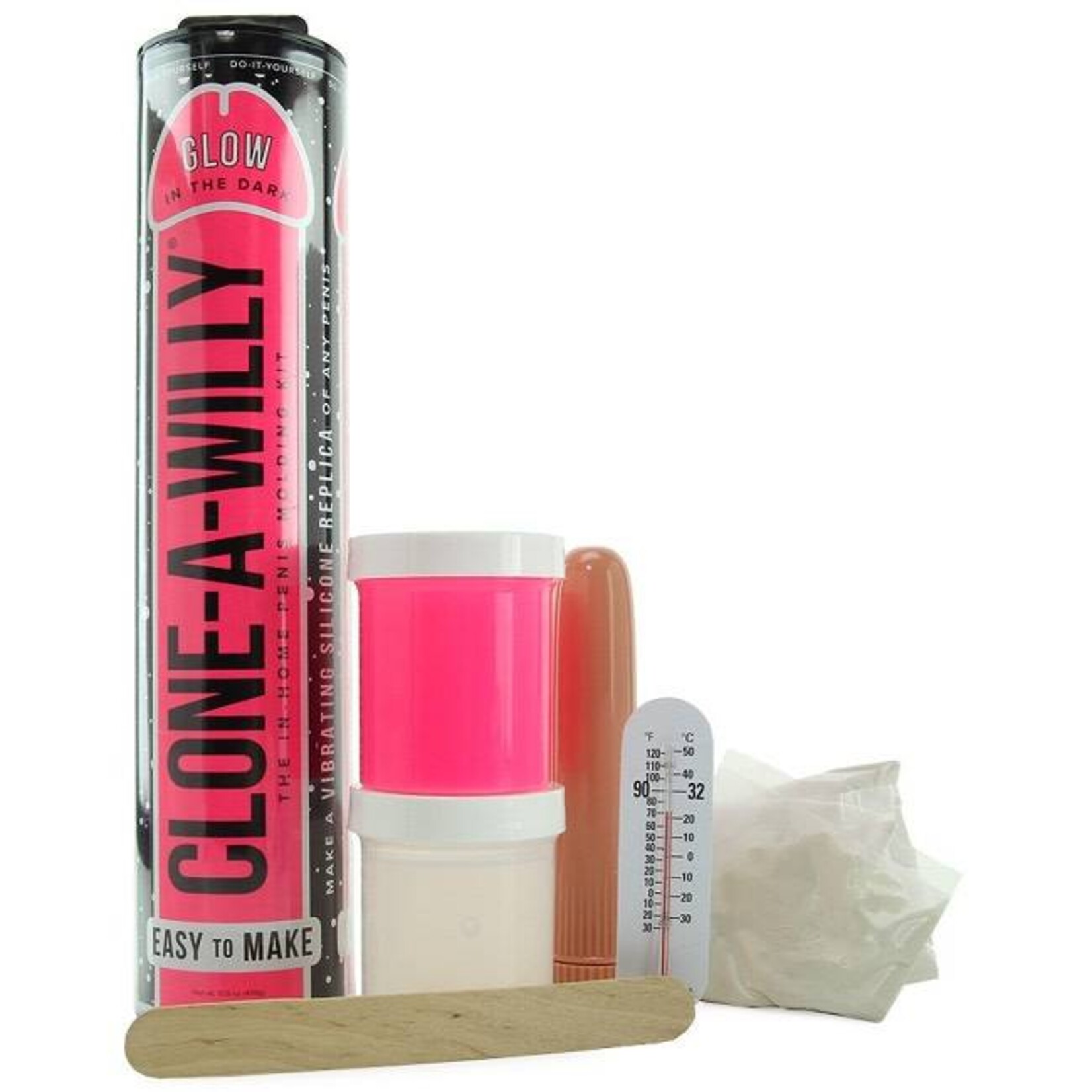 Clone-A-Willy Clone-A-Willy Vibrator Kit - Glow-in-the-Dark Pink