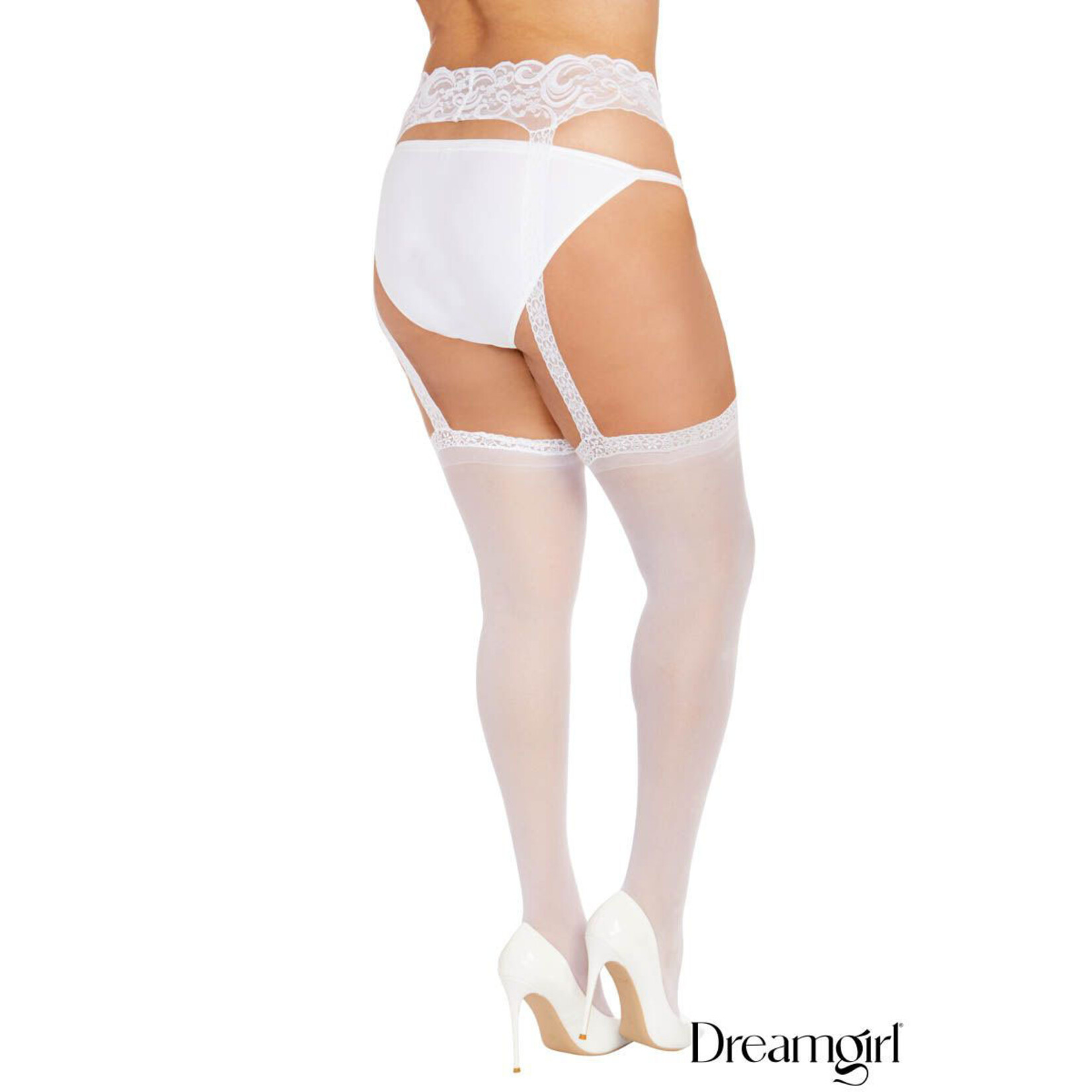 Dreamgirl Dreamgirl Verona Sheer Suspender Pantyhose OSX