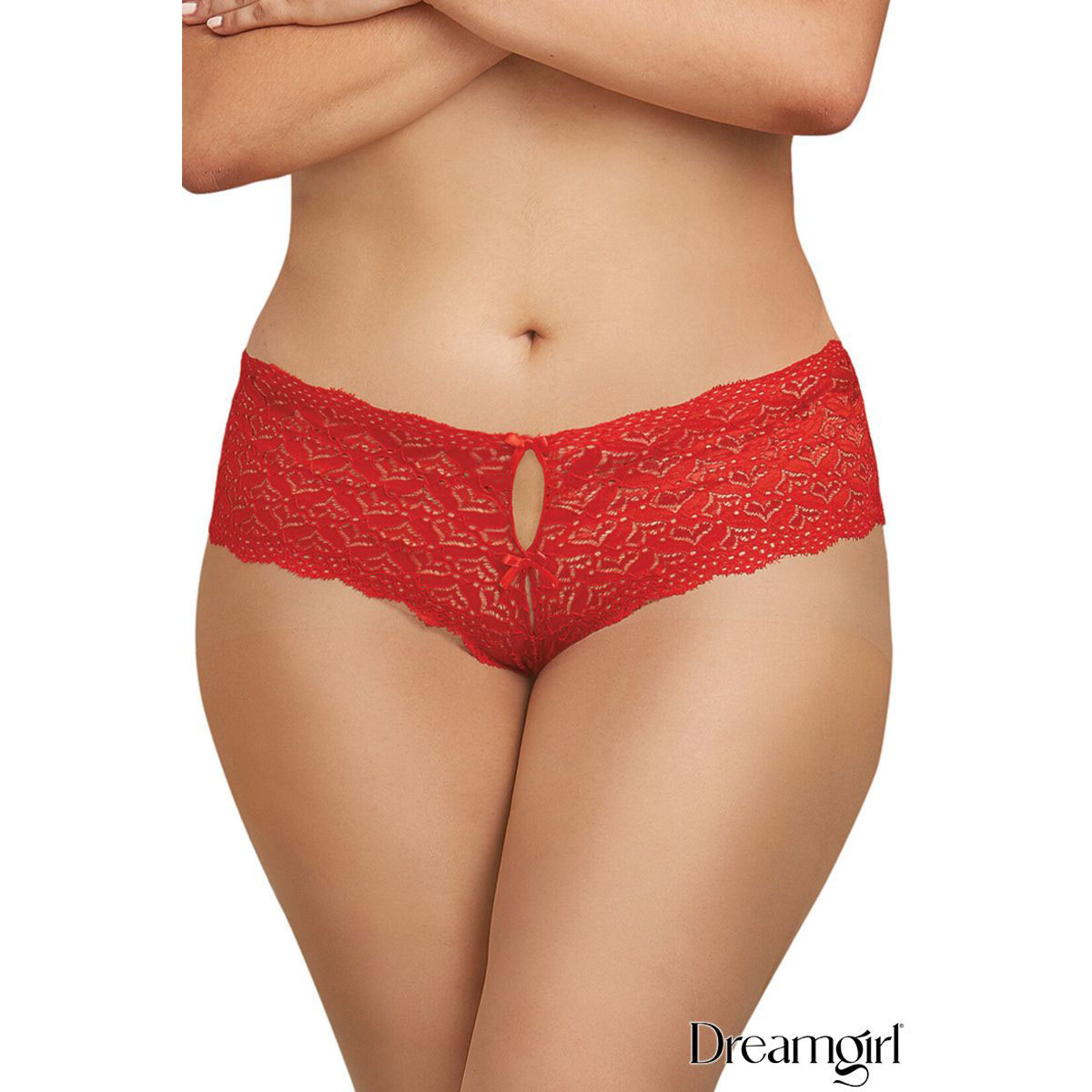 Dreamgirl Dreamgirl Sweetheart Crotchless Boyshort Queen