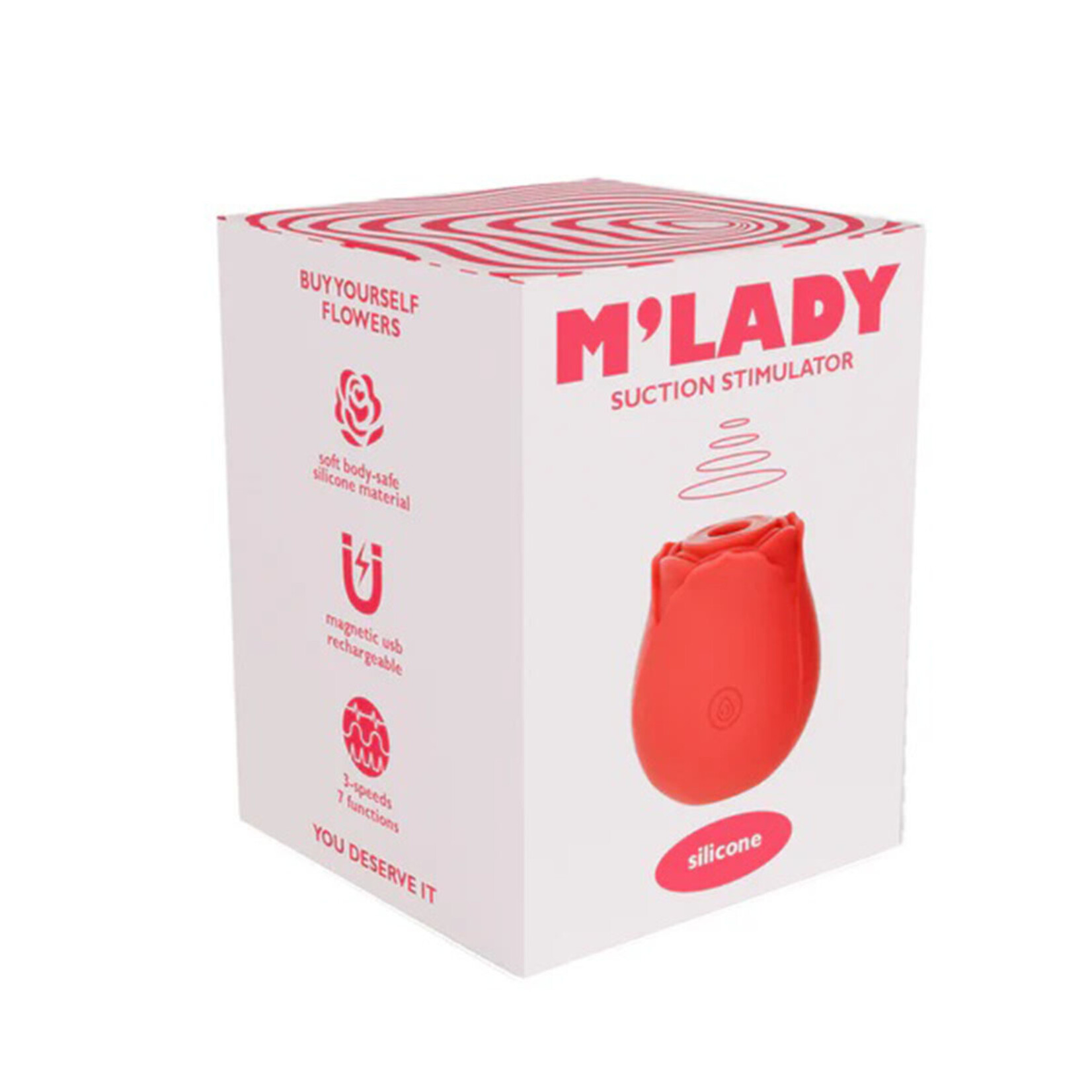 BMS Factory M'Lady - Rose Clitoral Suction Stimulator