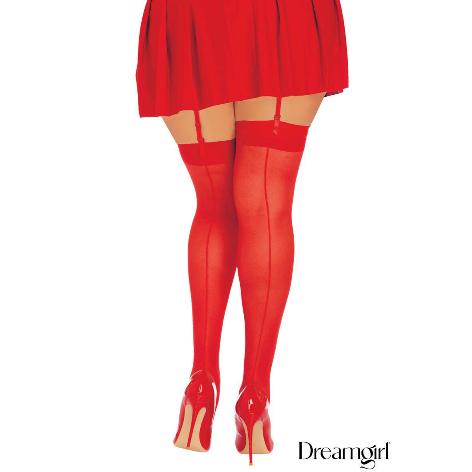 Dreamgirl Dreamgirl Moulin Sheer Stocking with Back Seam OSX