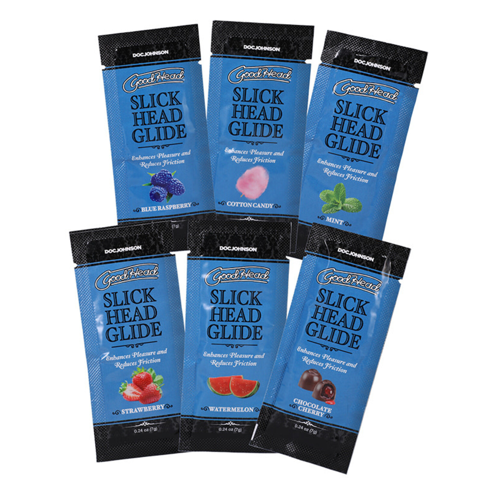 Doc Johnson GoodHead Slick Head Glide 6-Pack