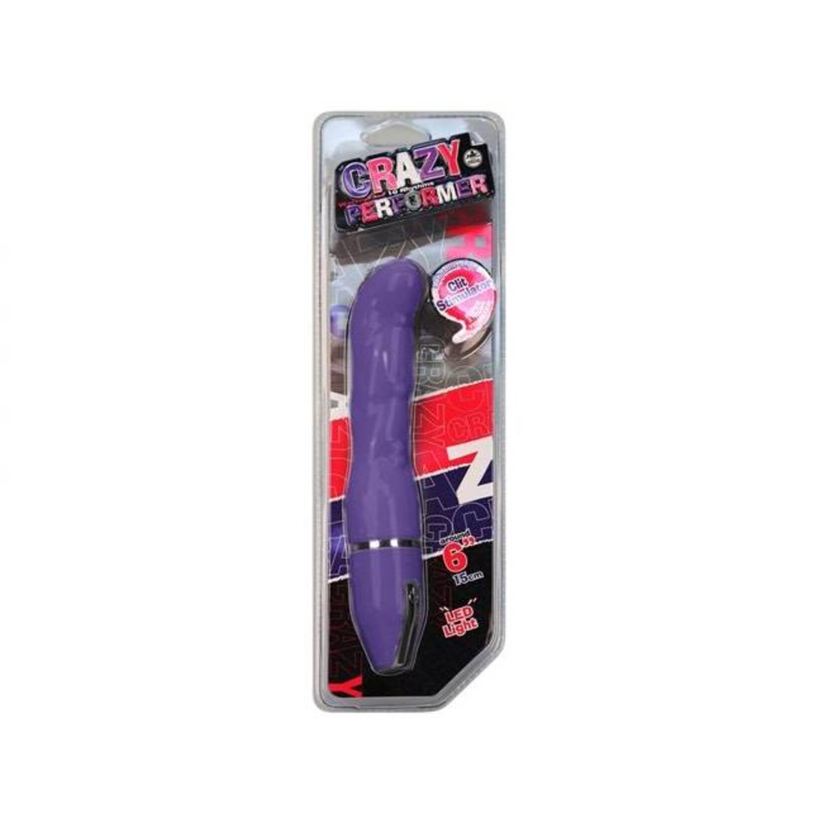 Crazy Performer 6" Waterproof Silicone Vibrator