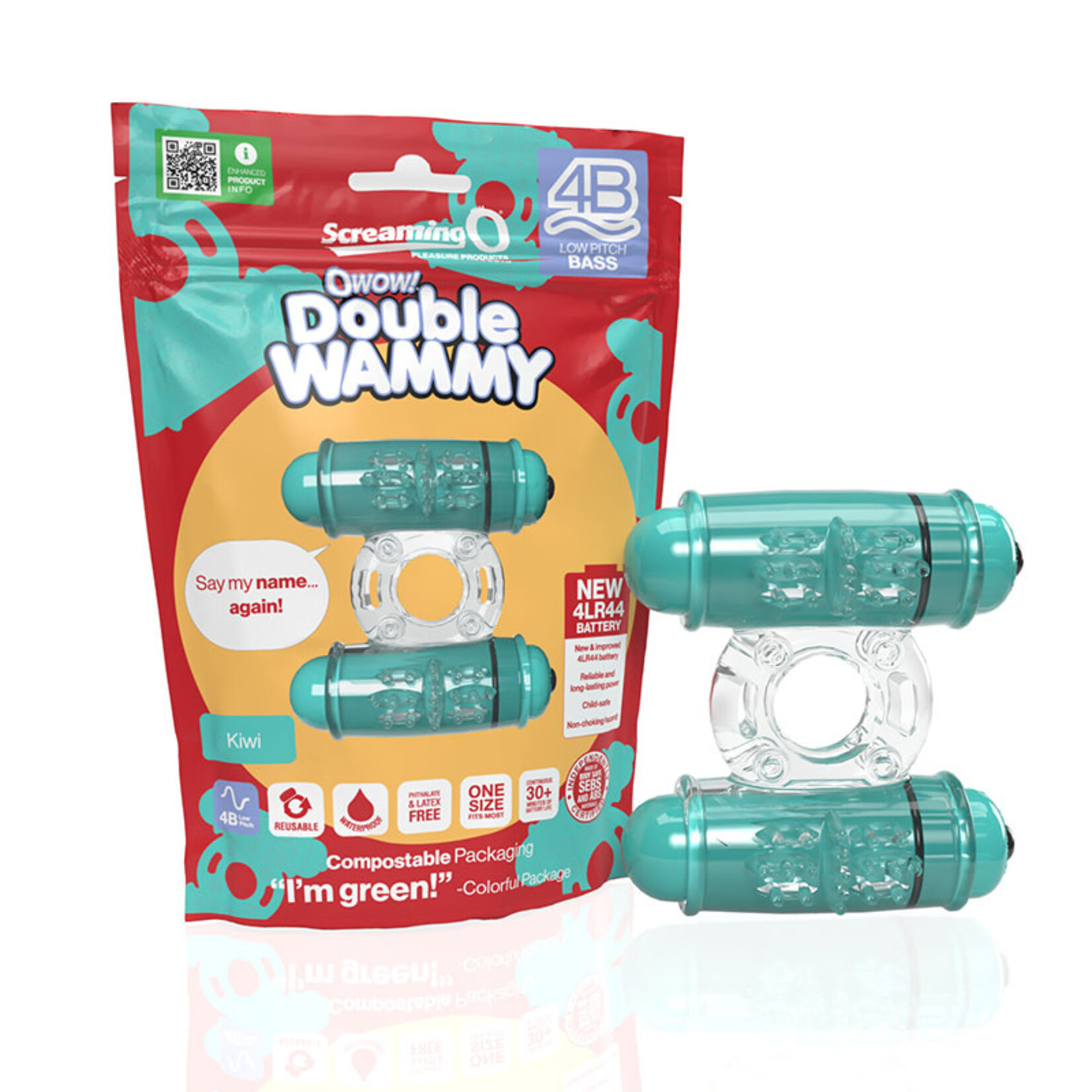 Screaming O Screaming O 4B - Double Wammy Deep Rumbling Vibrating Ring