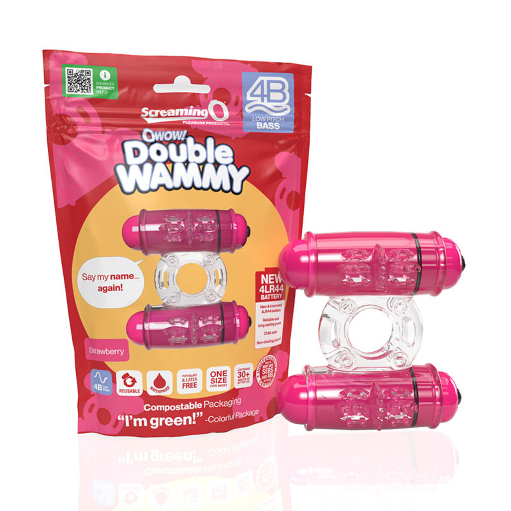 Screaming O Screaming O 4B - Double Wammy Deep Rumbling Vibrating Ring