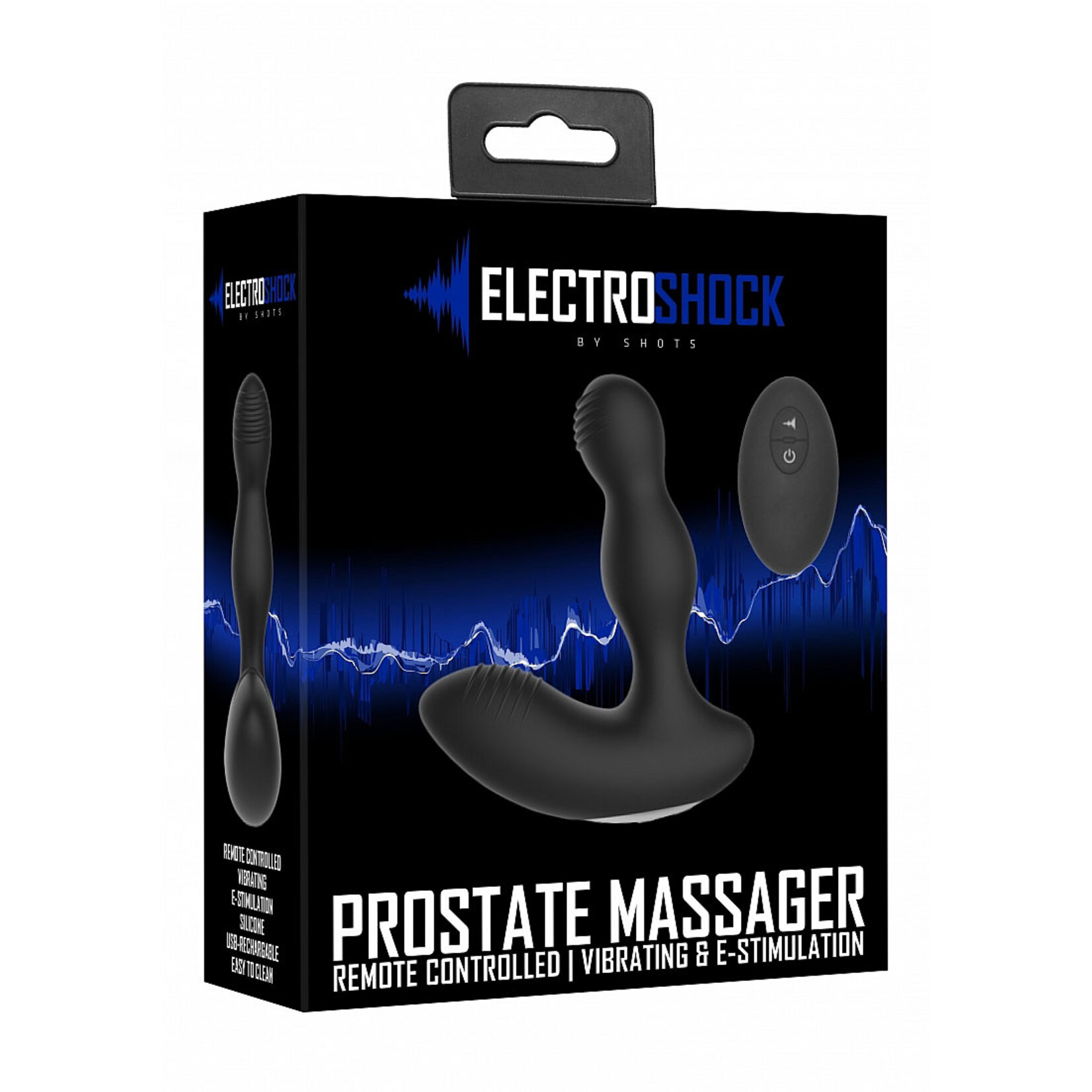 Shots America ElectroShock Vibrating E-Stimualtion Remote Controlled Prostate Massager