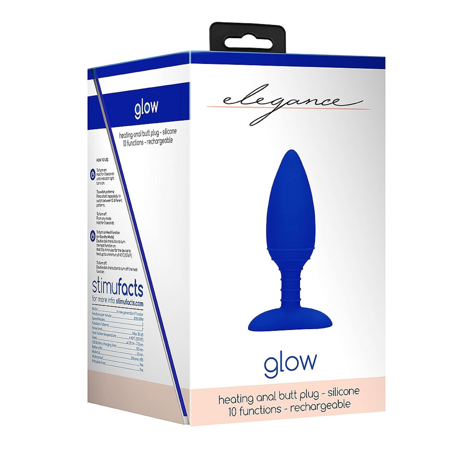 Shots America Elegance Glow Heating Butt Plug