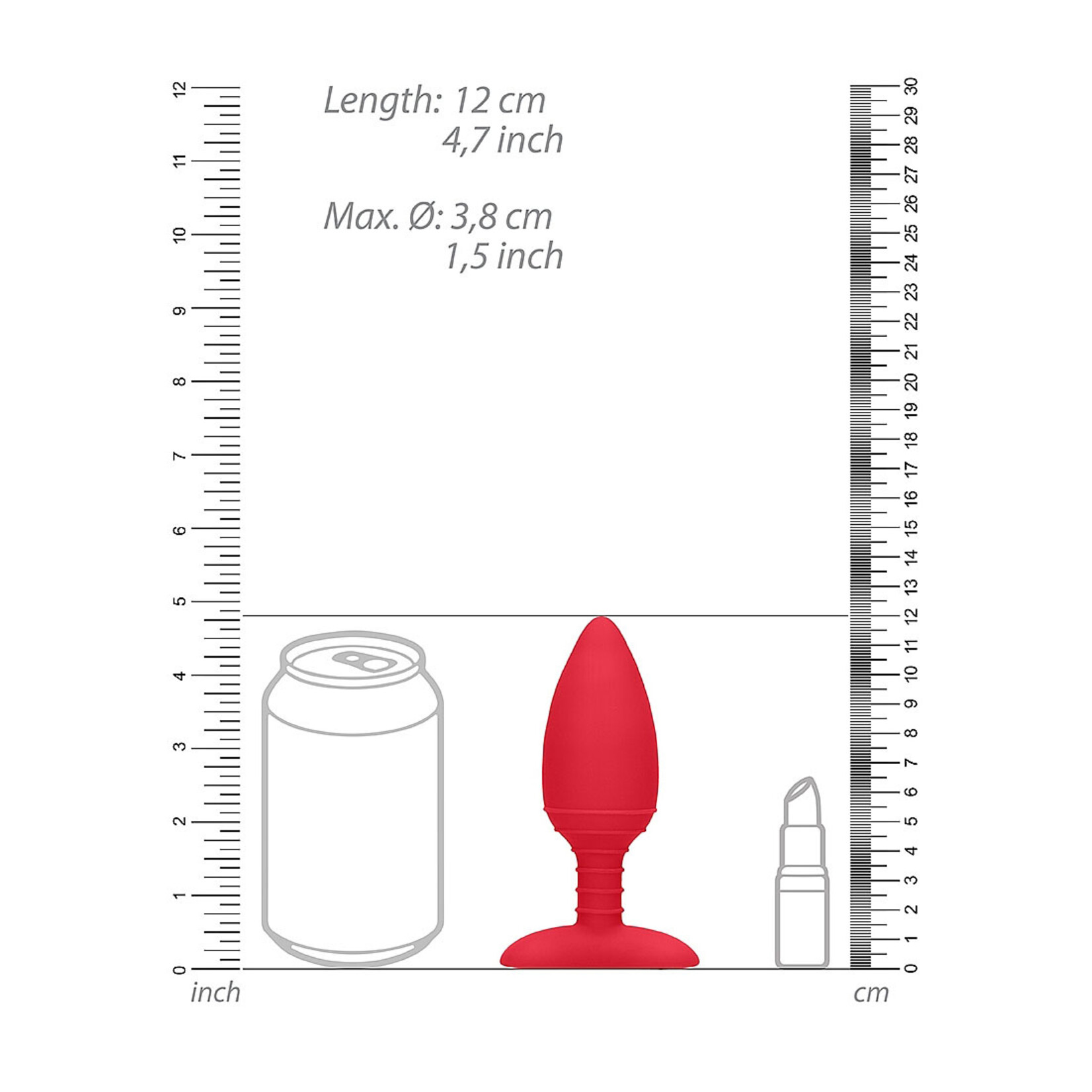 Shots America Elegance Glow Heating Butt Plug