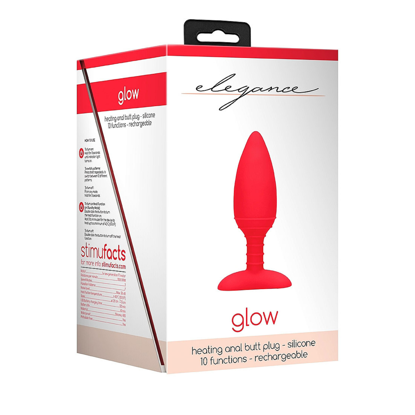 Shots America Elegance Glow Heating Butt Plug