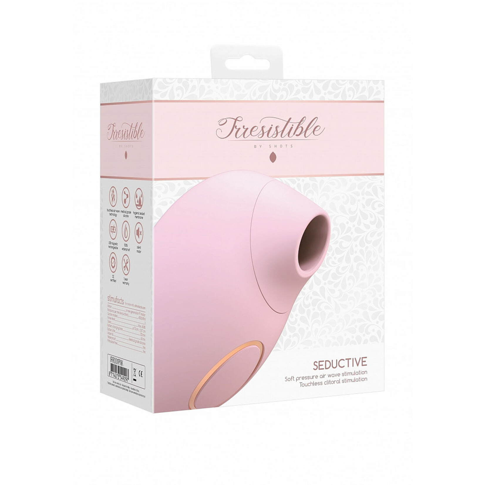 Shots America Irresistible Seductive Soft Pressure Air Wave Clitoral Stimulator
