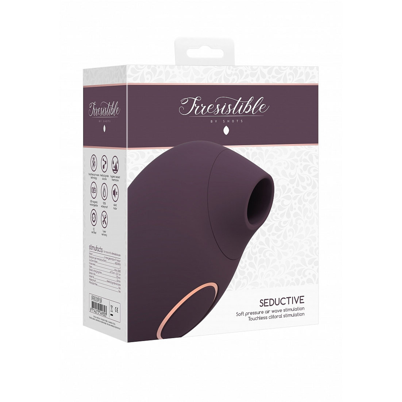 Shots America Irresistible Seductive Soft Pressure Air Wave Clitoral Stimulator