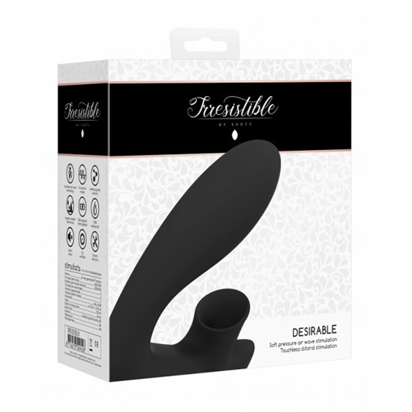 Shots America Irresistible Desirable Soft Pressure Air Wave G-Spot Vibrator
