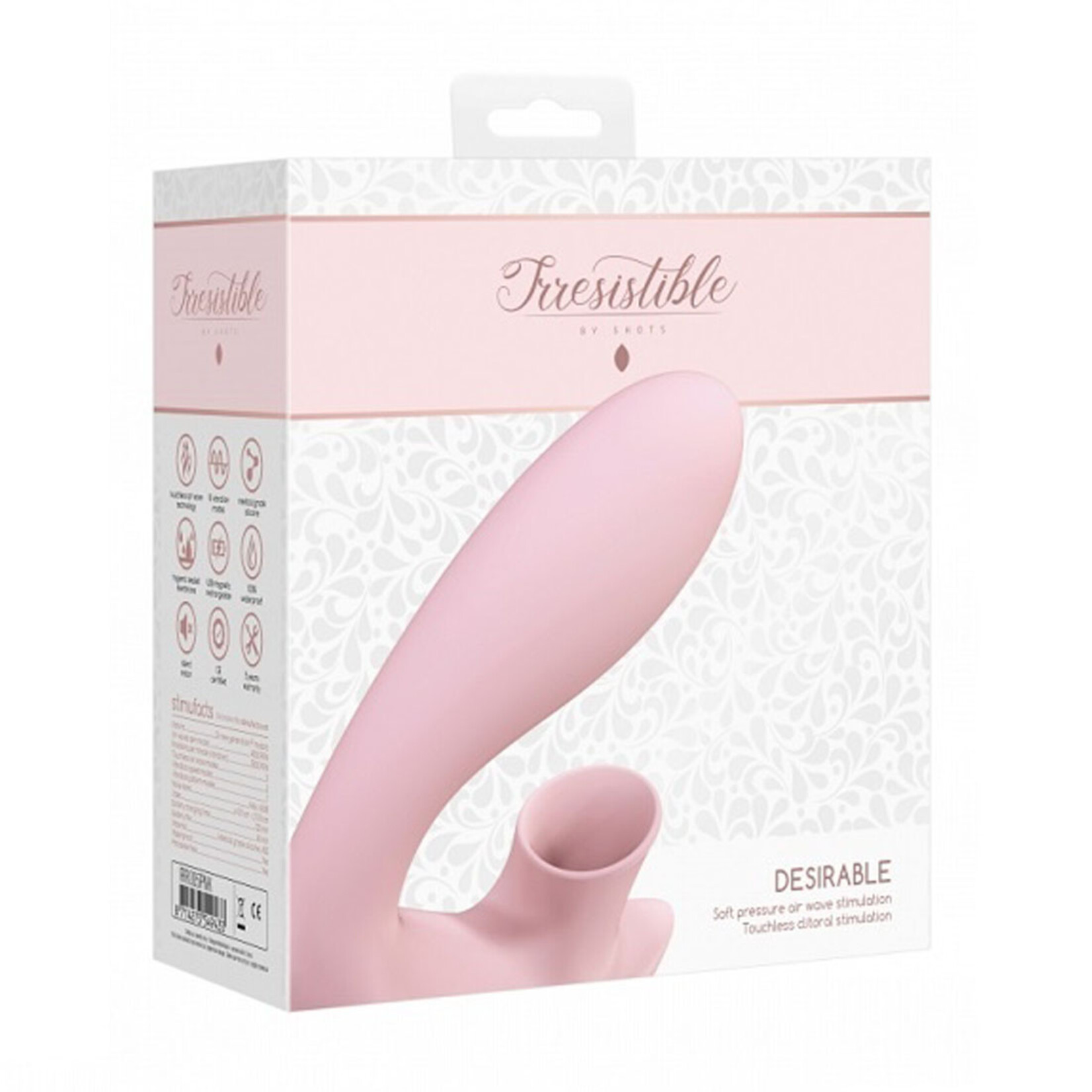 Shots America Irresistible Desirable Soft Pressure Air Wave G-Spot Vibrator