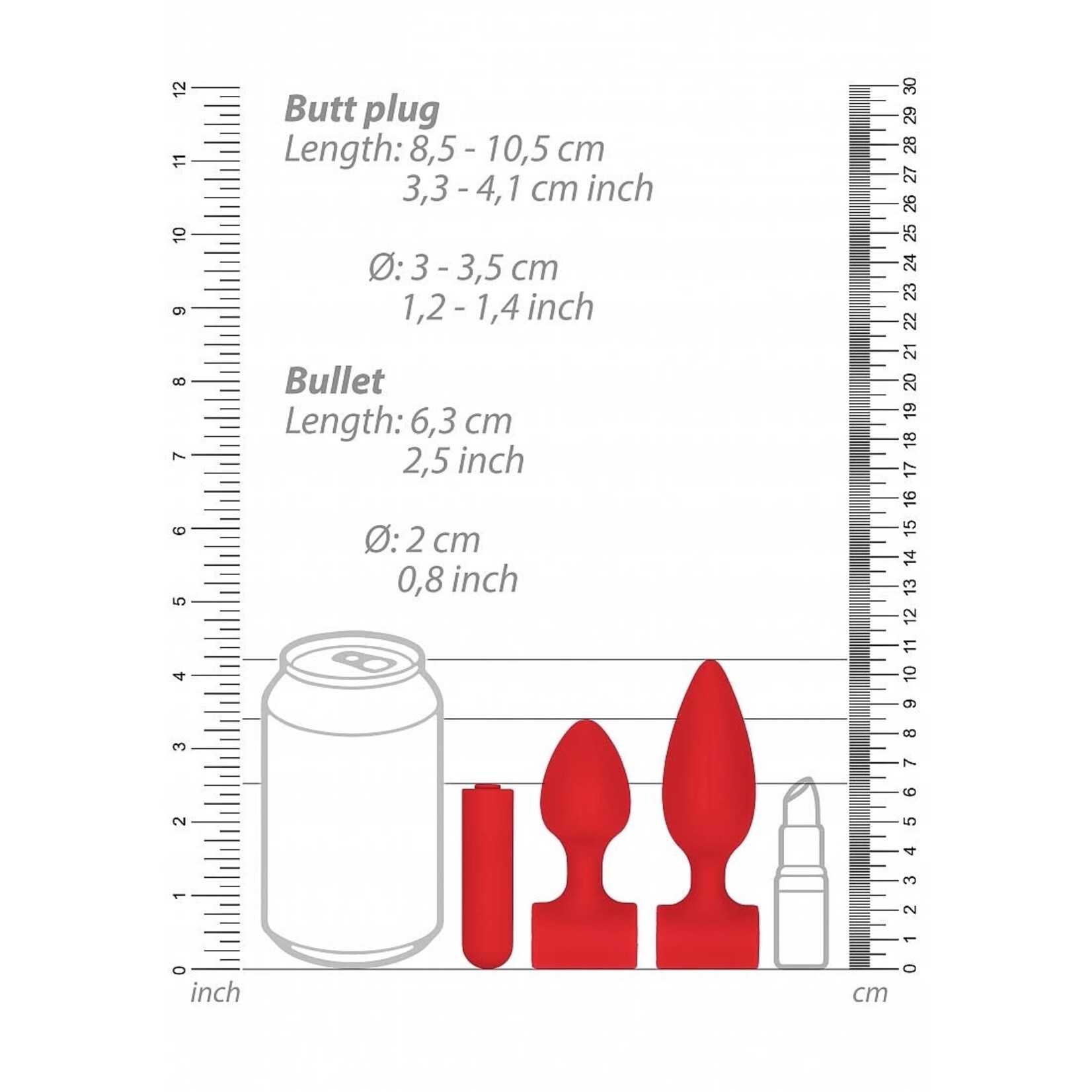 Shots America Ouch! Silicone Rechargeable Anal Set