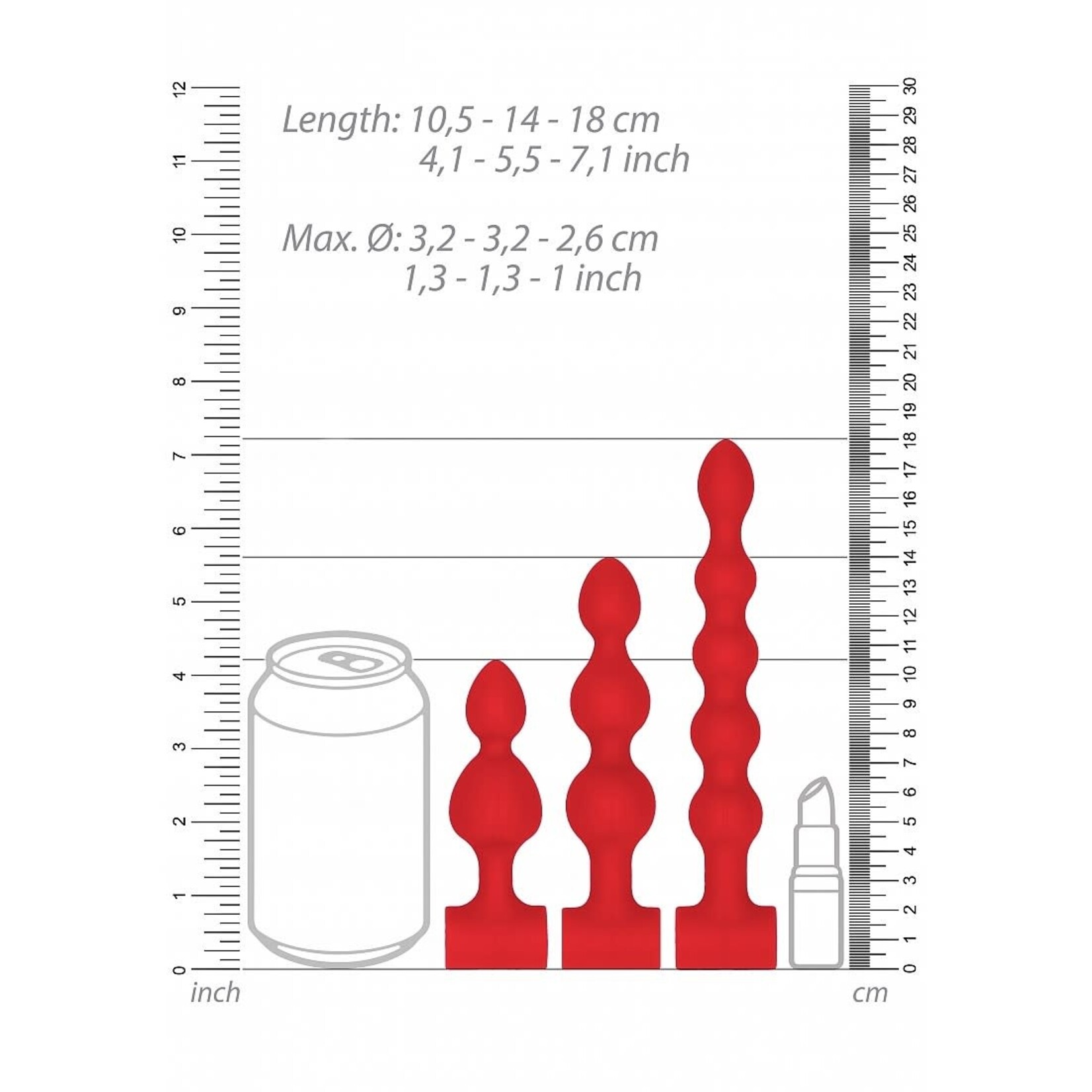 Shots America Ouch! Silicone Rechargeable Anal Set