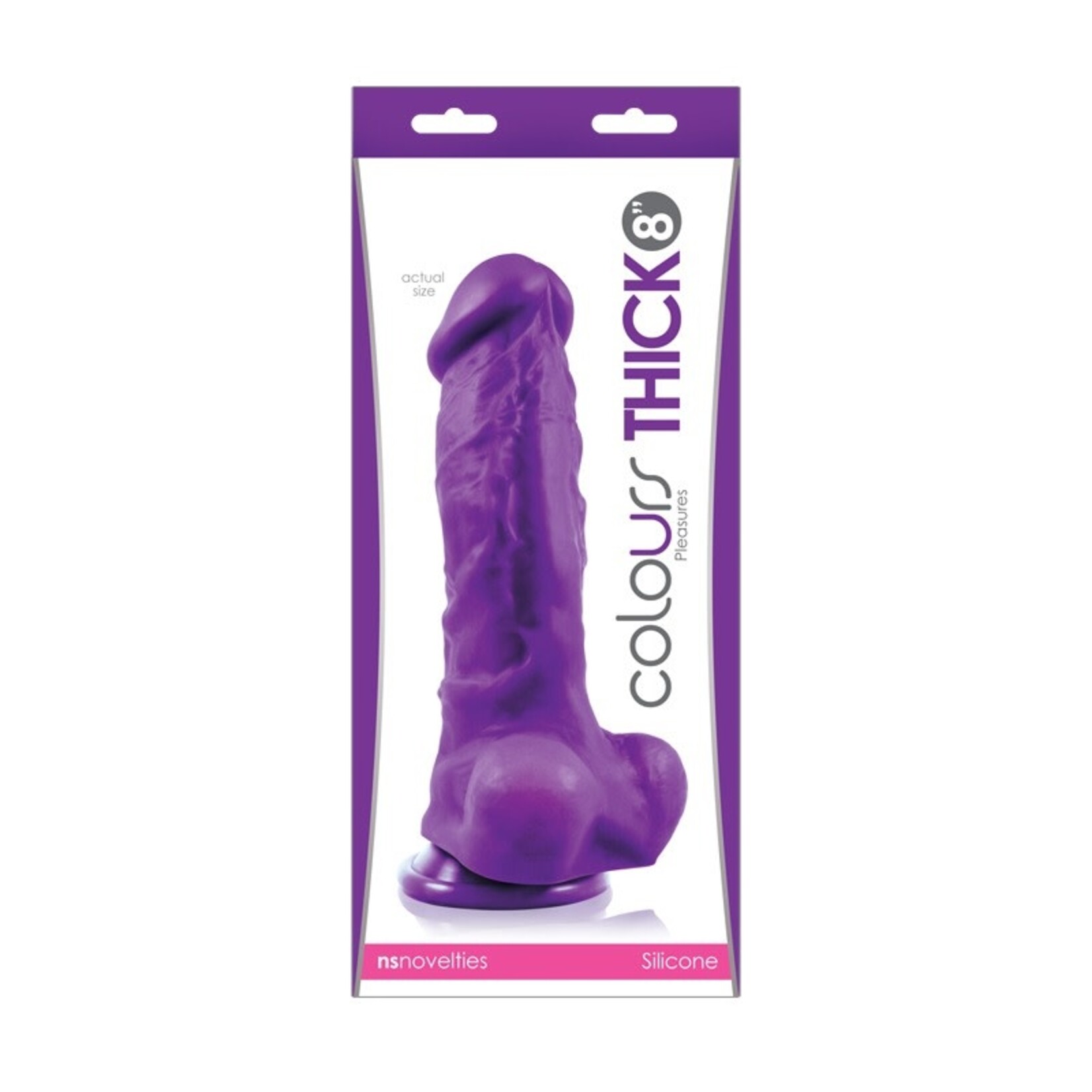 NS Novelties Colours Pleasures Thick 8" Dildo