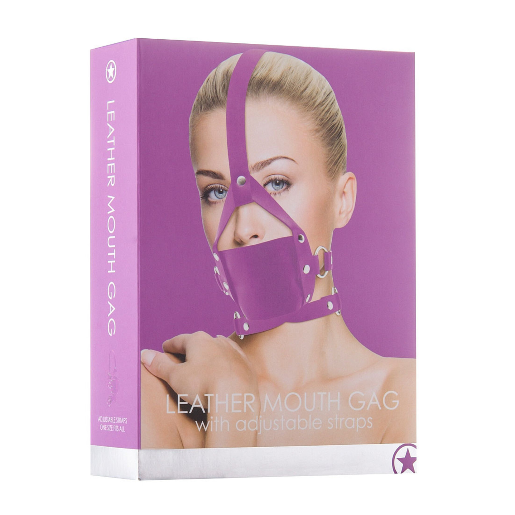 Shots America Ouch! Leather Mouth Gag with Adjustable Straps